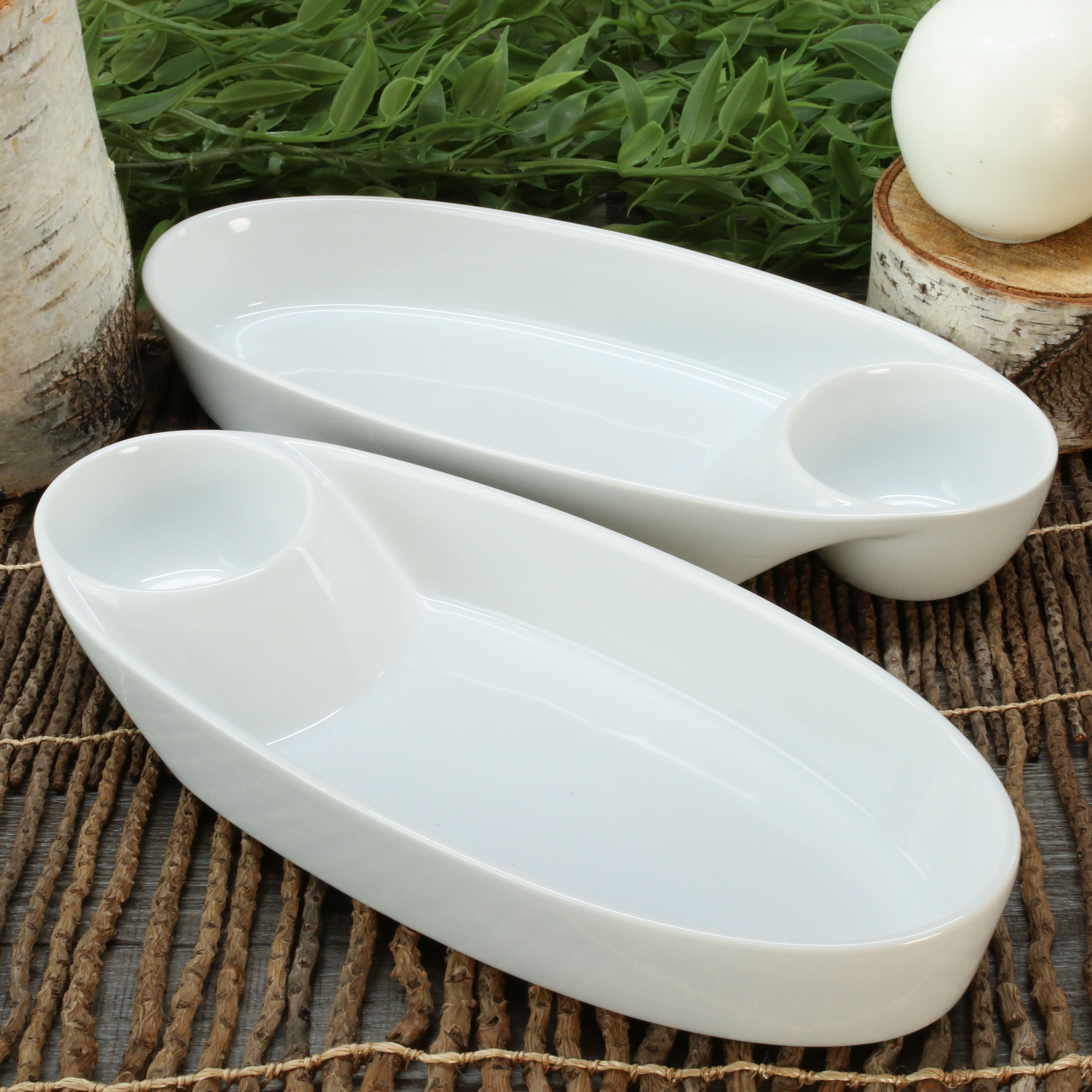 Oval Chip-N-Dips, Set of 4