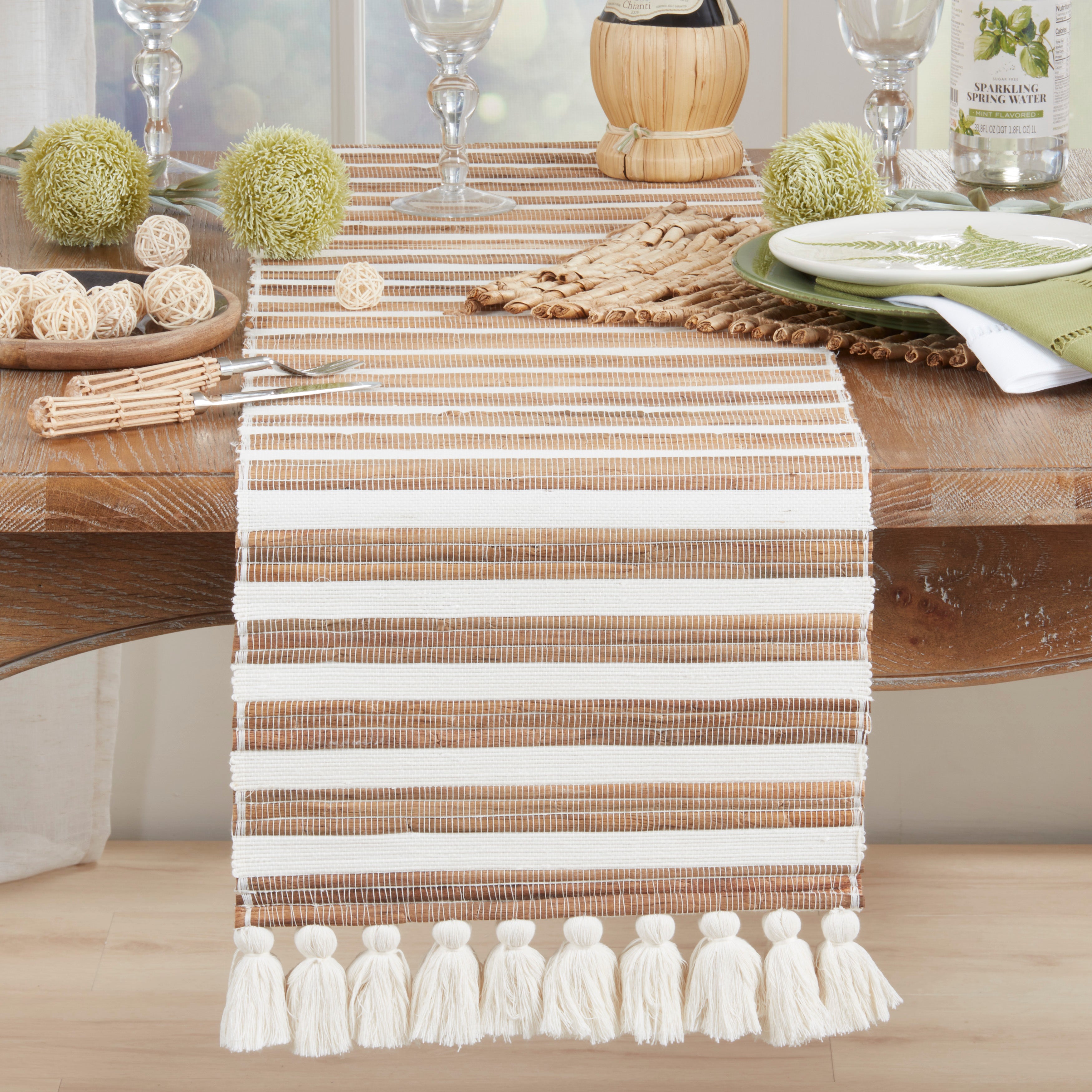 Water Hyacinth Woven Table Runner