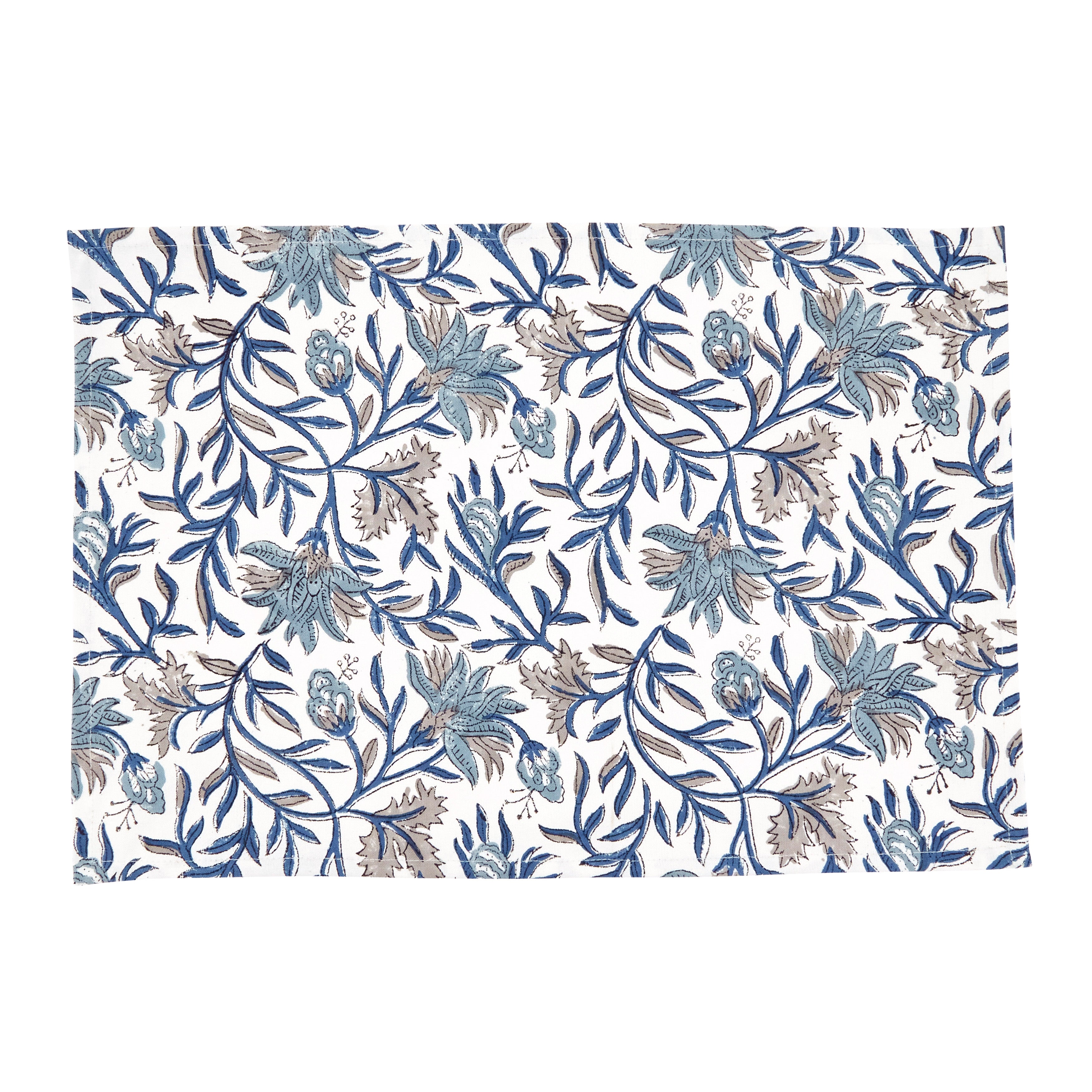 Botanical Floral Cotton Placemats, Set of 4