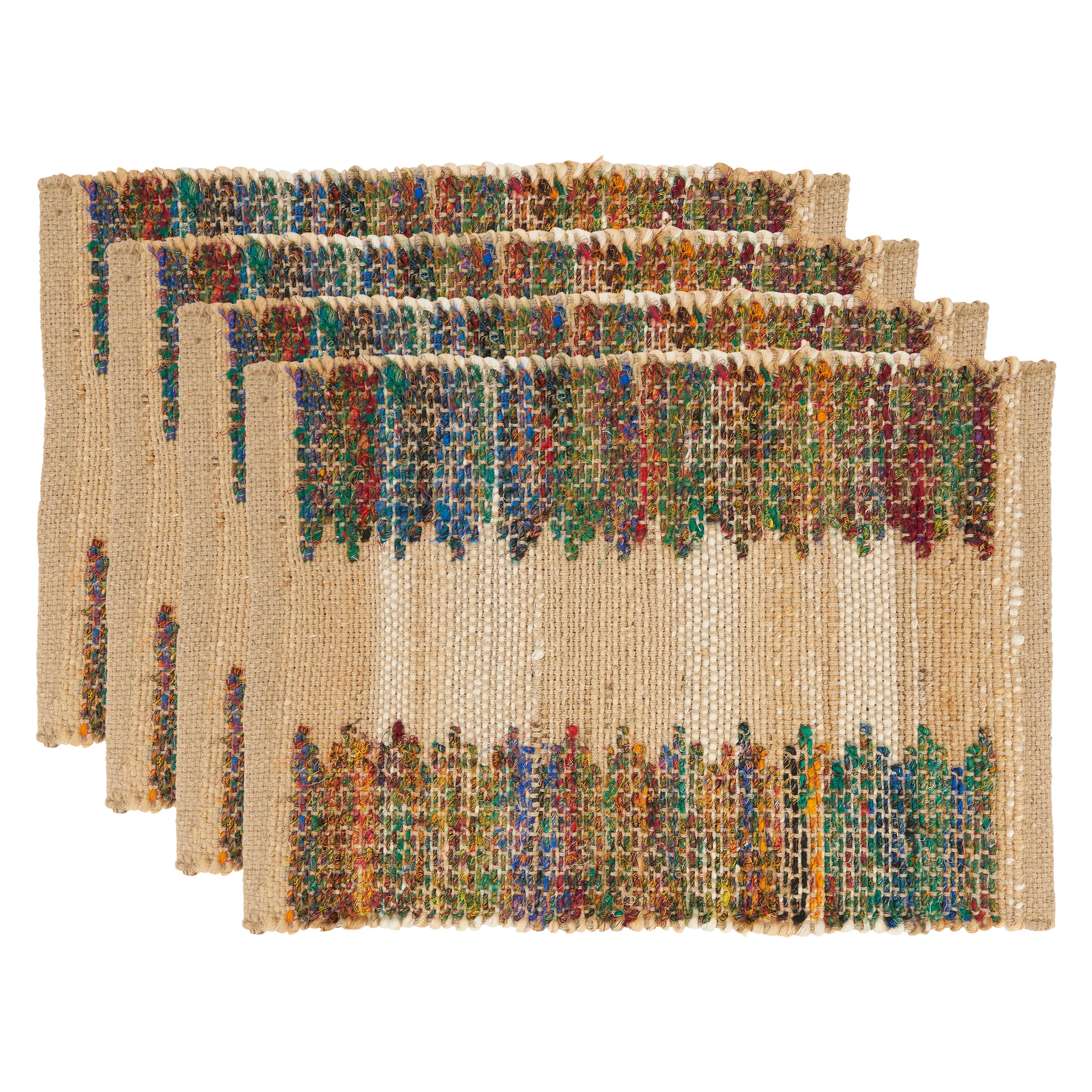 Rainbow Rhythm Banded Placemat, Set of 4