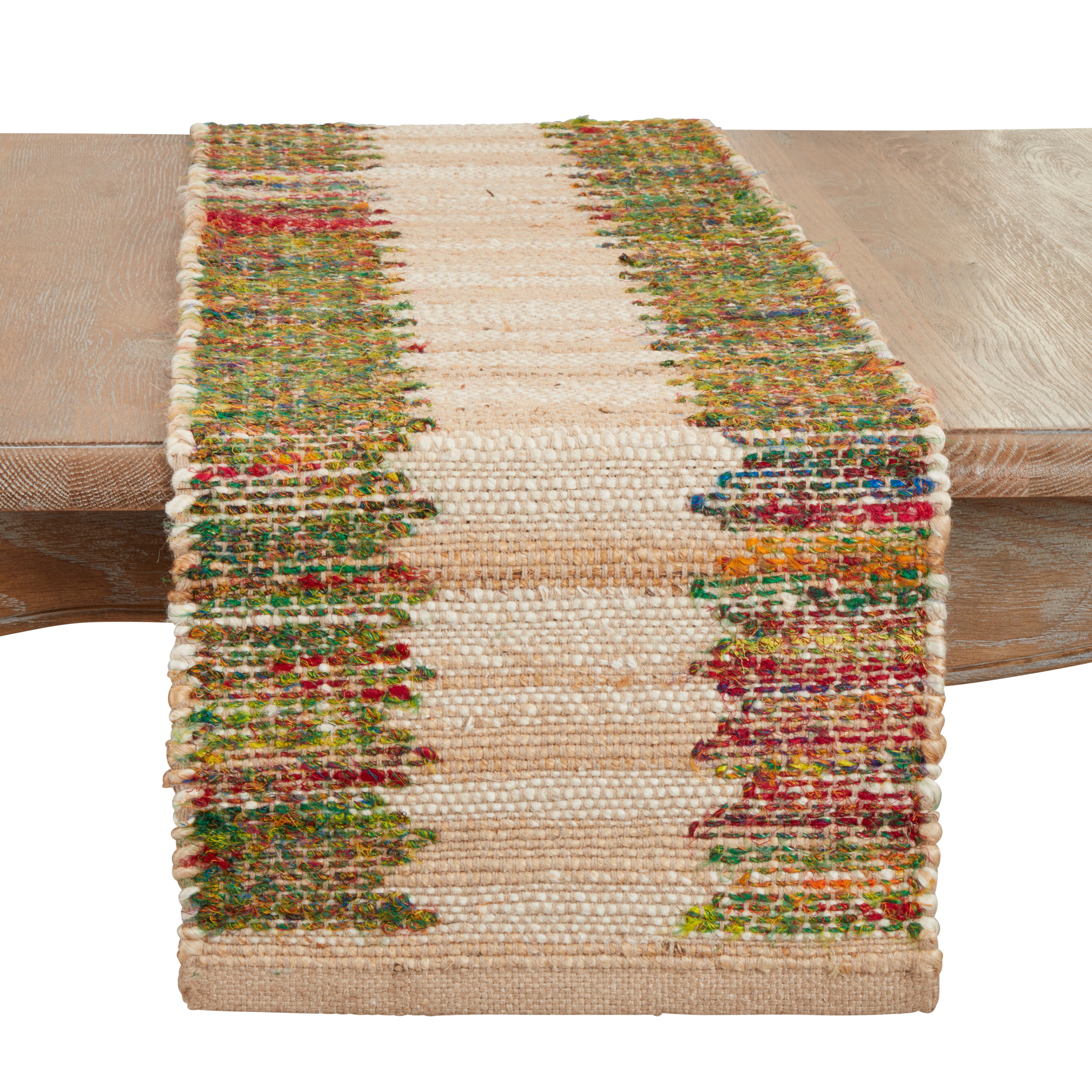 Rainbow Rhythm Banded Table Runner