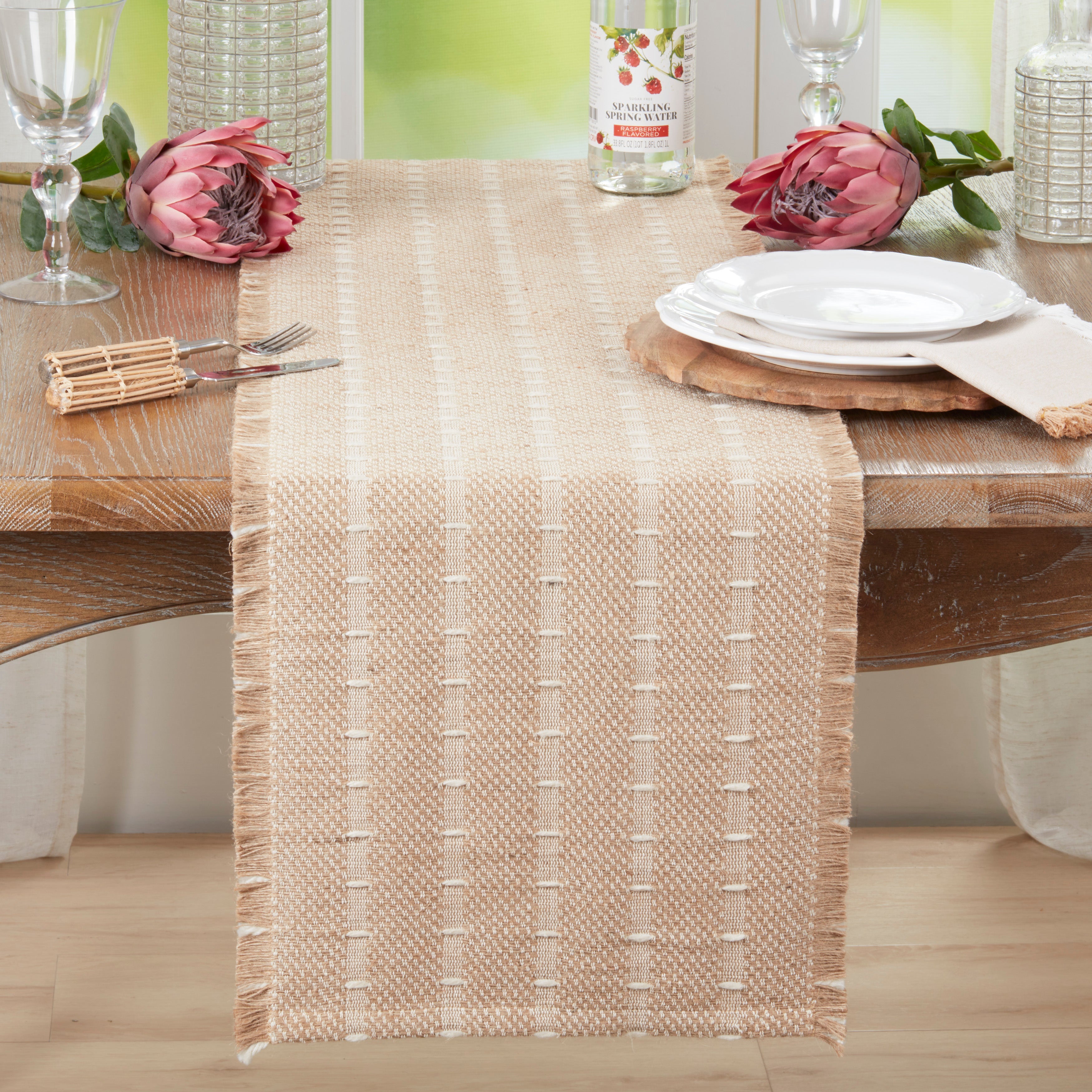 Jute & Wool Woven Table Runner