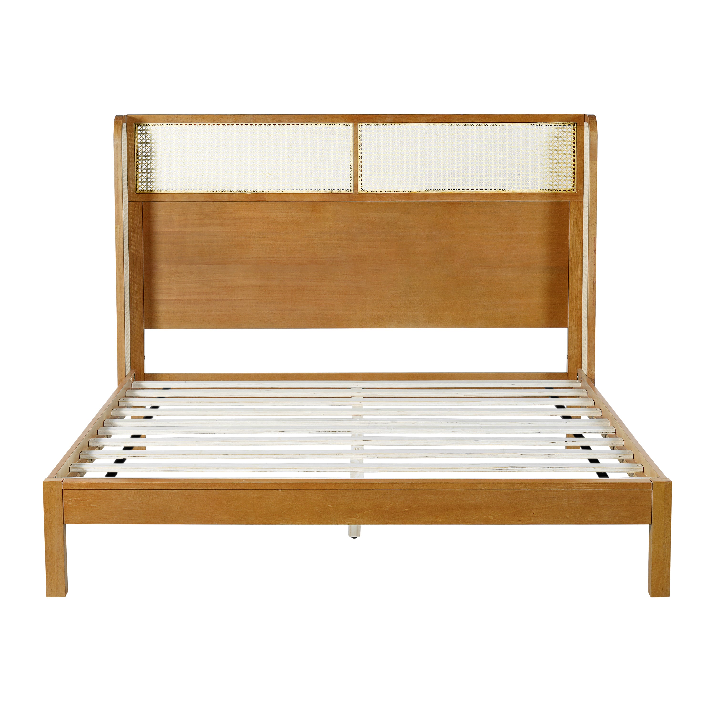 Premium Rubber Wood Platform Bed Frame