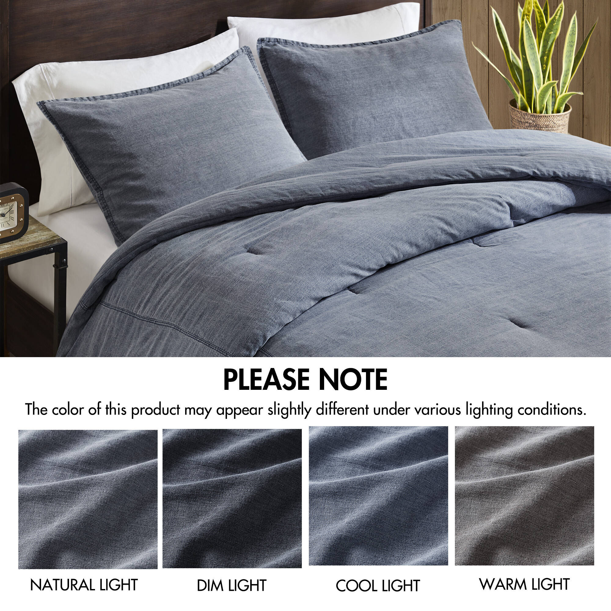 2-Piece Twill Washed Comforter Set