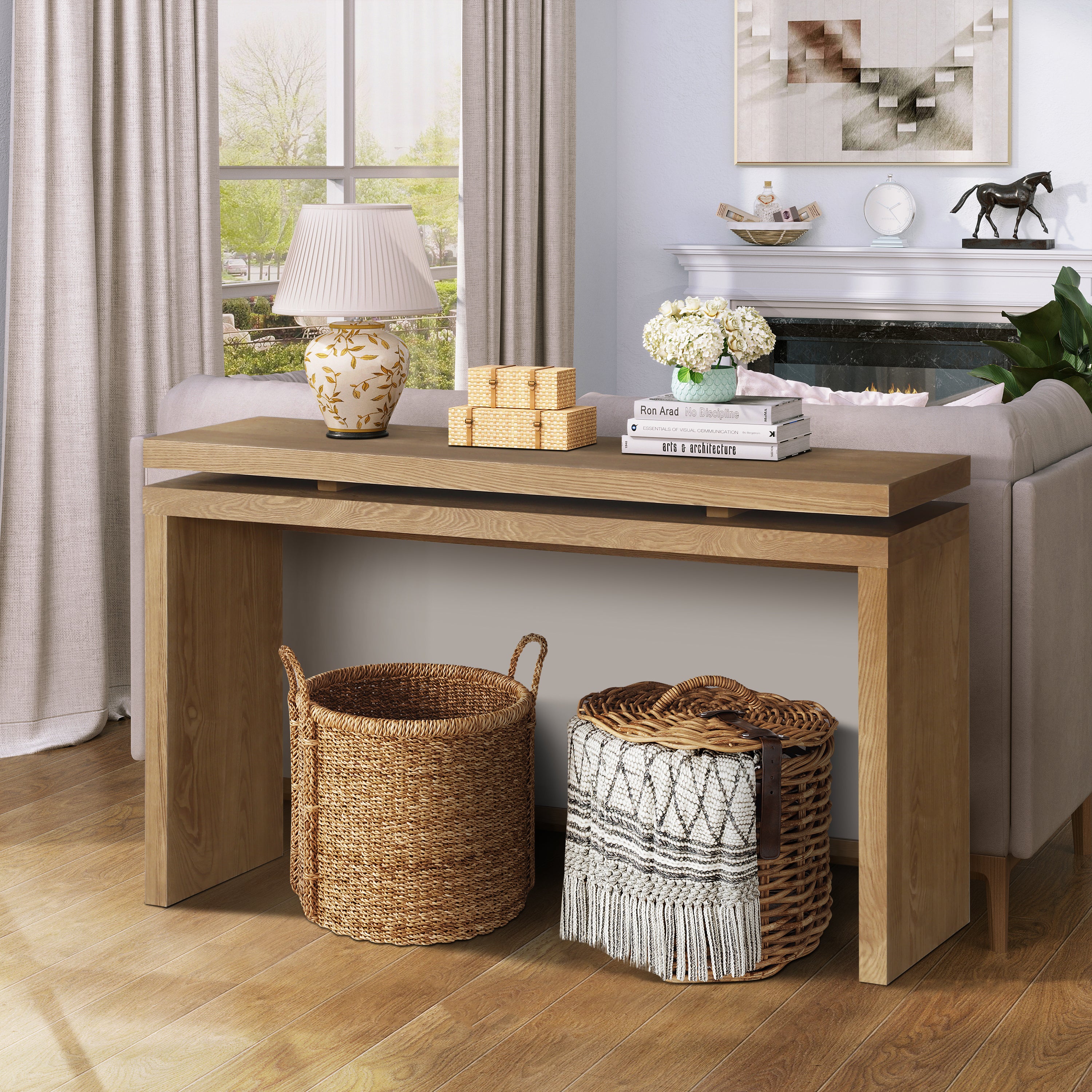 60'' Farmhouse Console Table