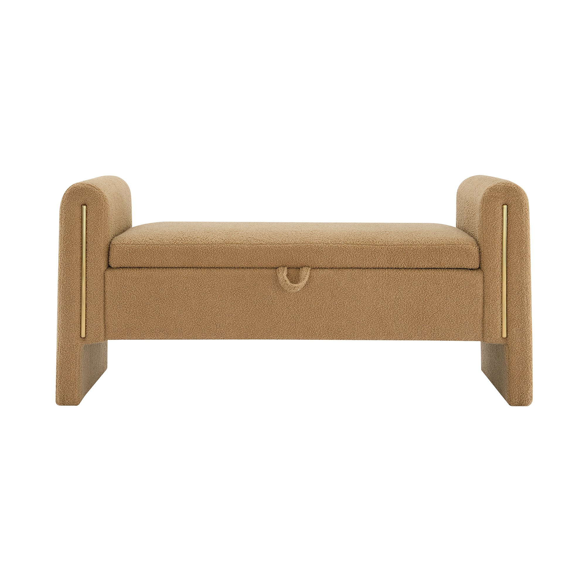 Modern Teddy Bench with Arms and Storage
