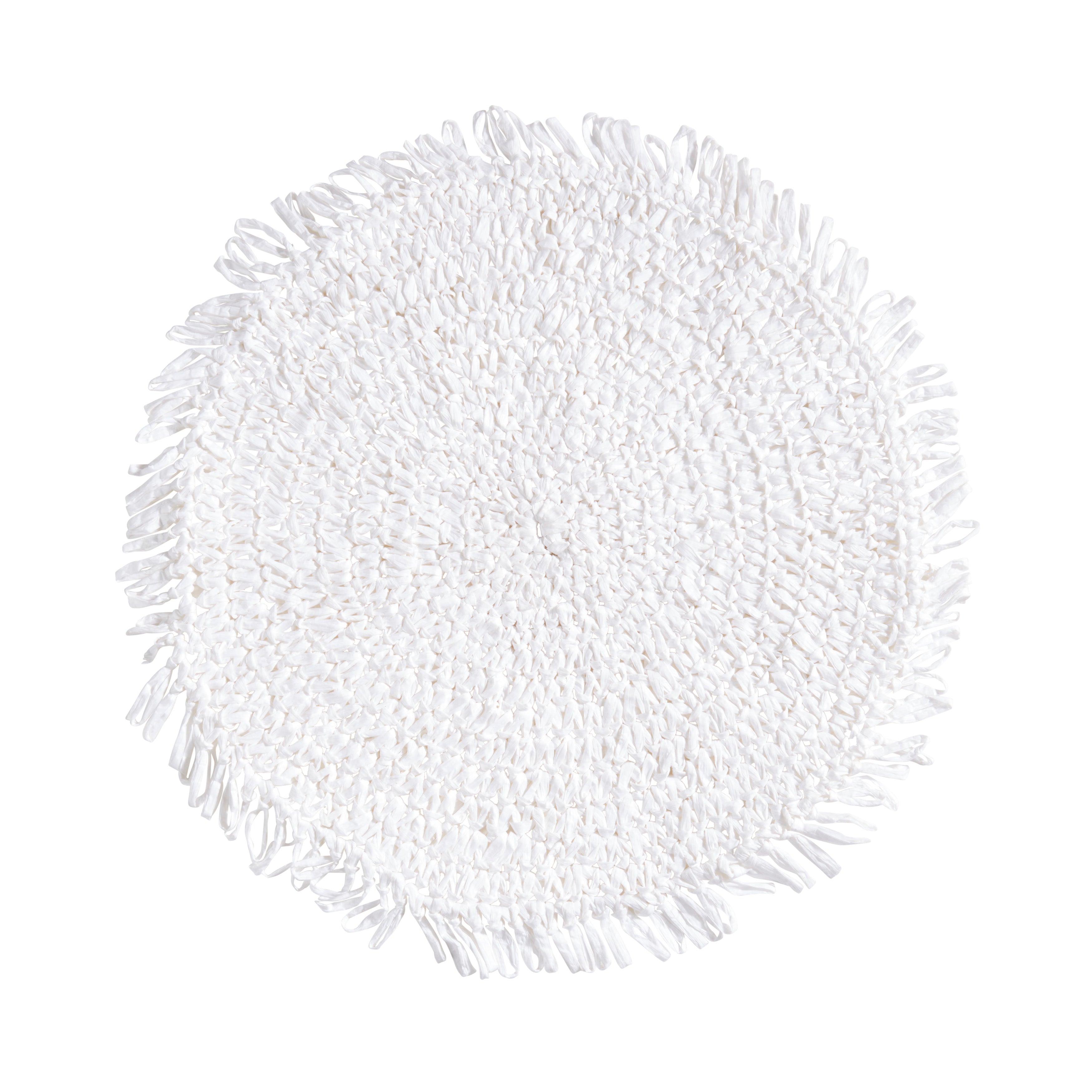 Rustic Raffia Fringe Placemat, Set of 4
