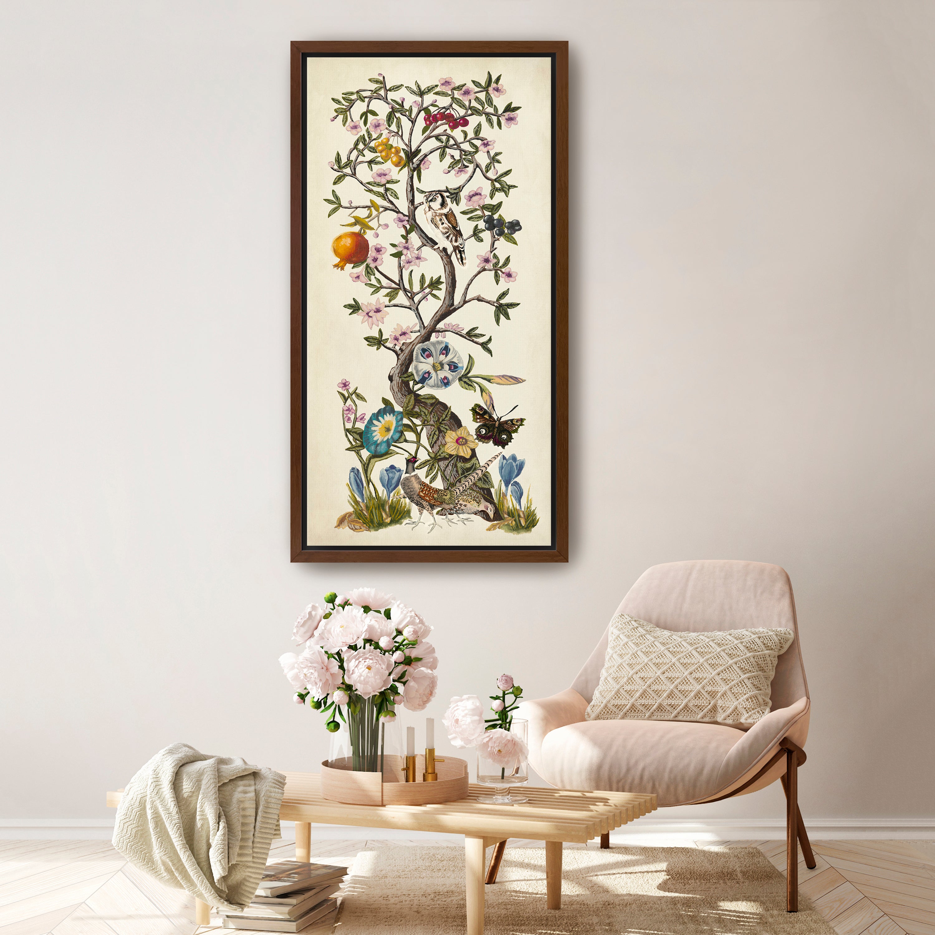 Chinoiserie Natura I Canvas Giclee