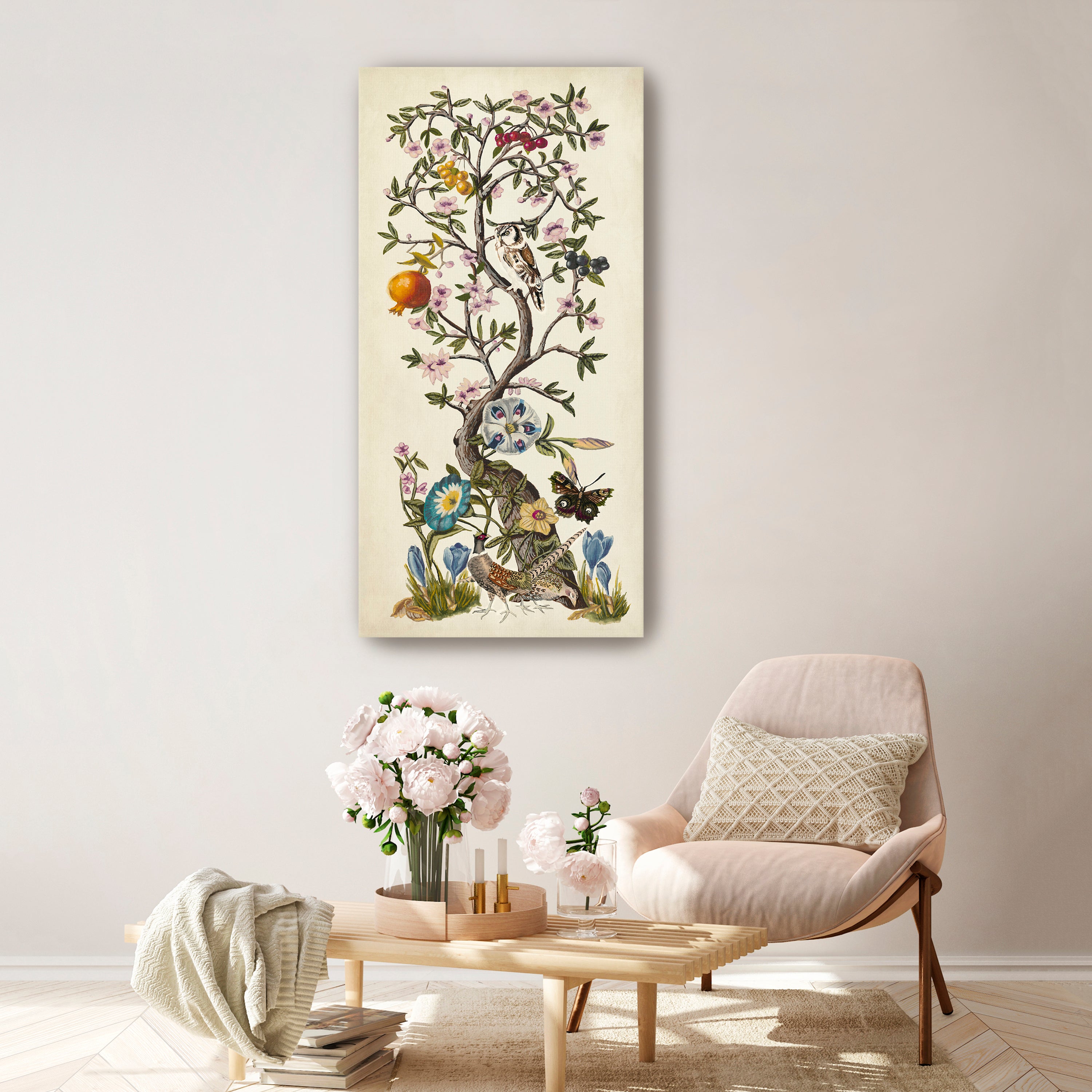 Chinoiserie Natura I Canvas Giclee