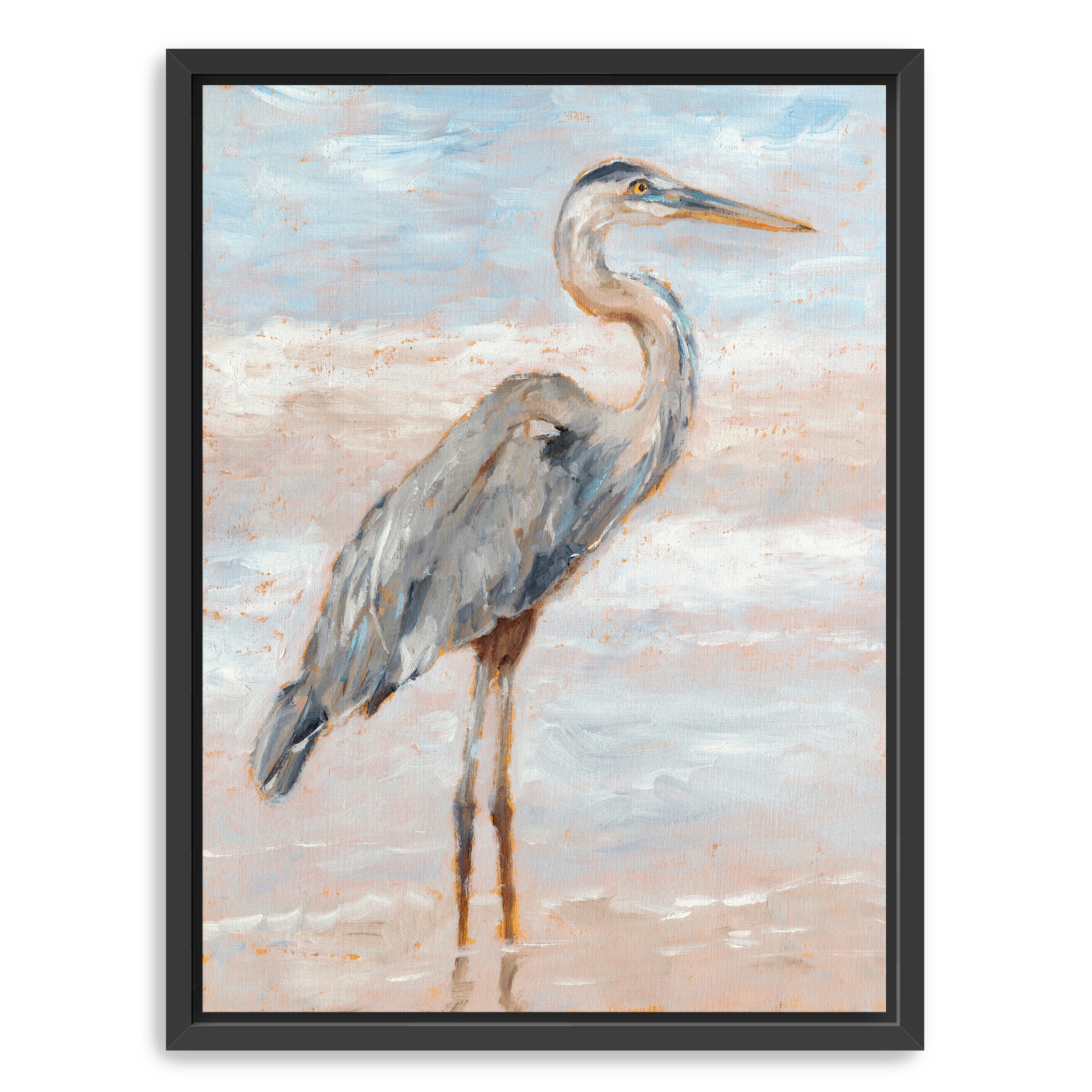 Beach Heron I Canvas Giclee