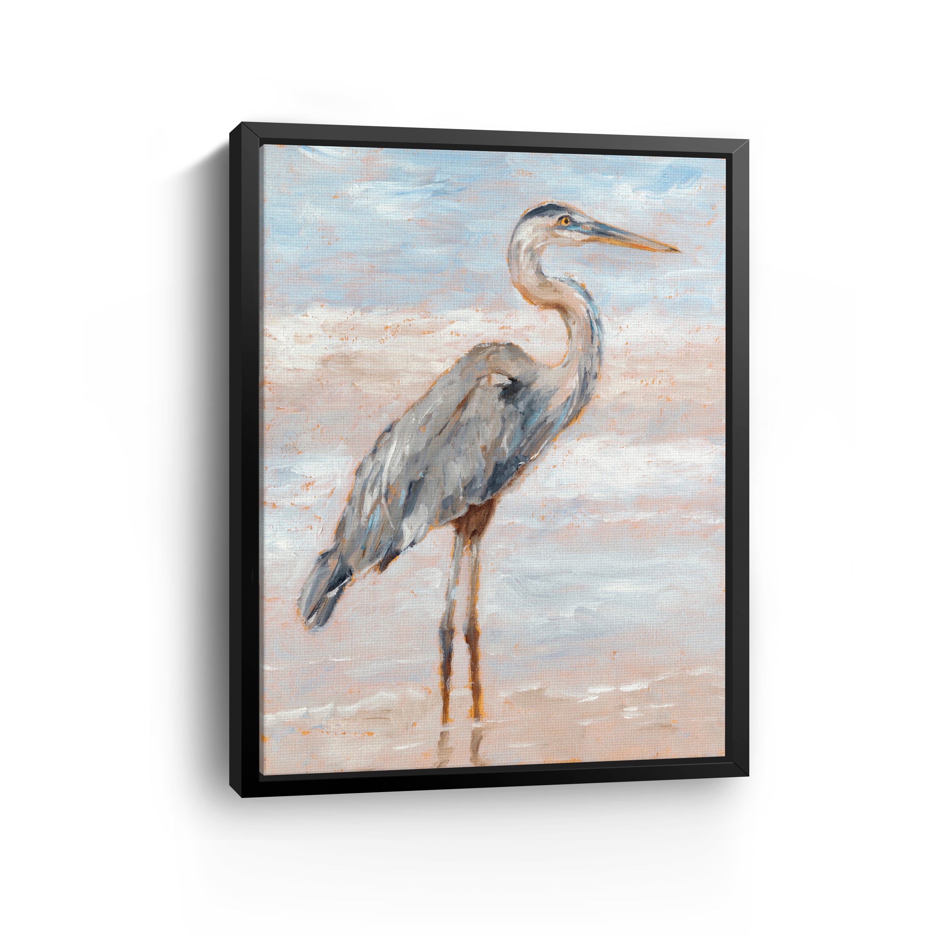 Beach Heron I Canvas Giclee