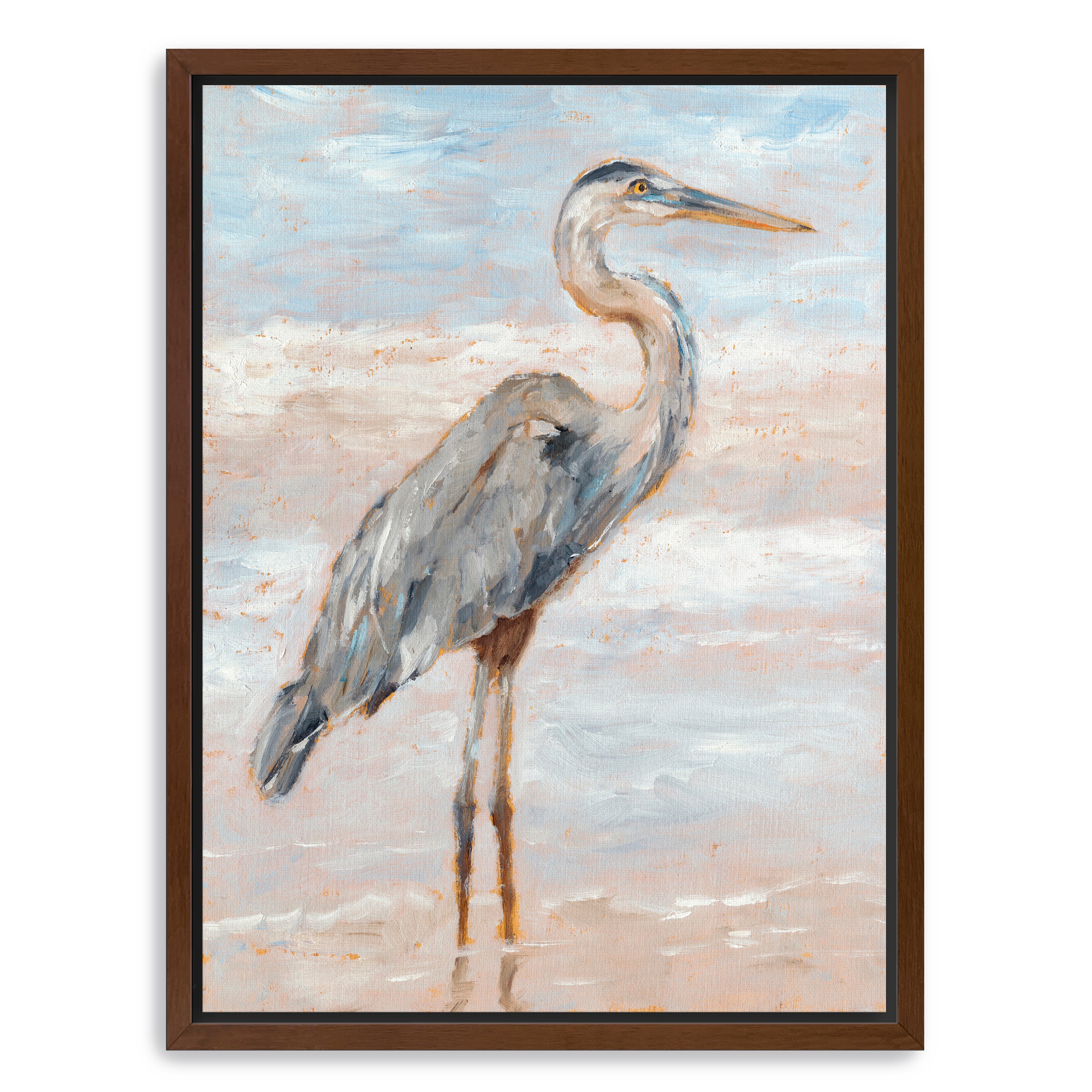 Beach Heron I Canvas Giclee