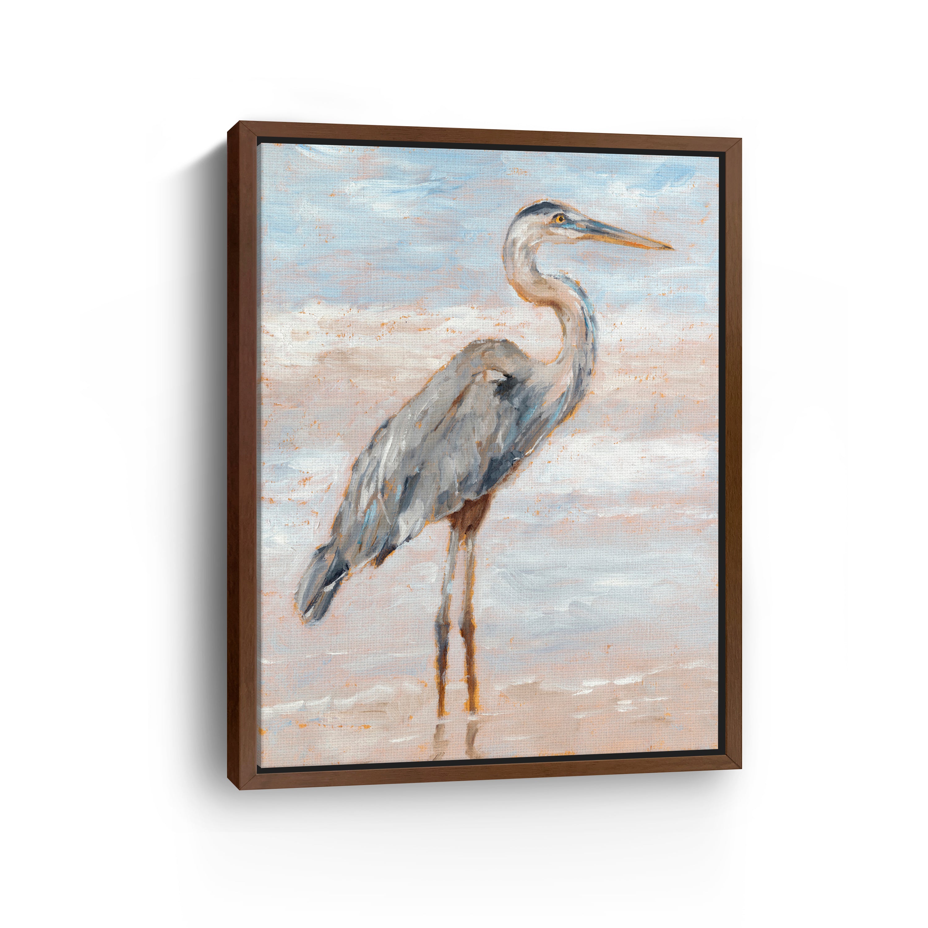 Beach Heron I Canvas Giclee