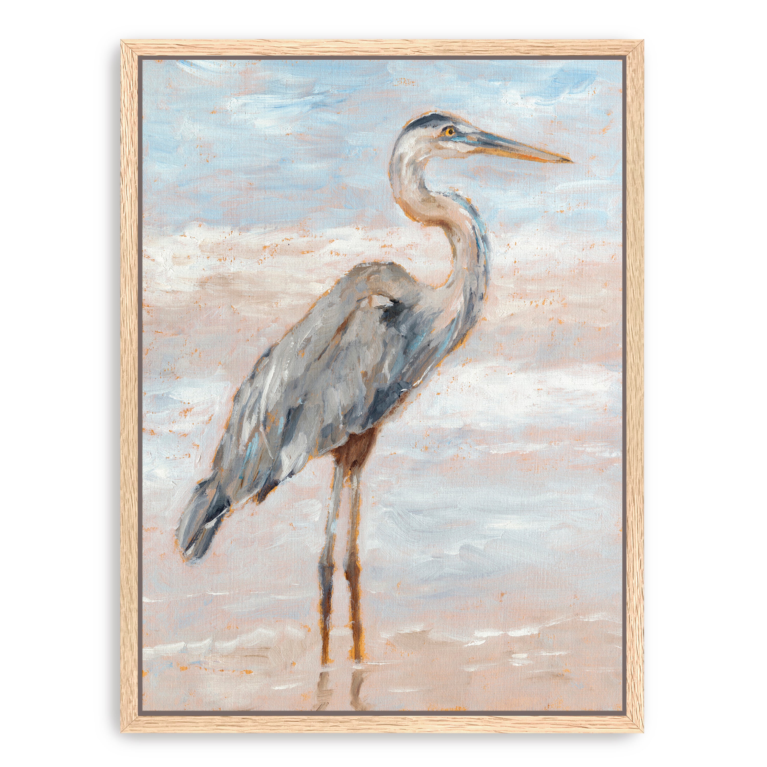 Beach Heron I Canvas Giclee