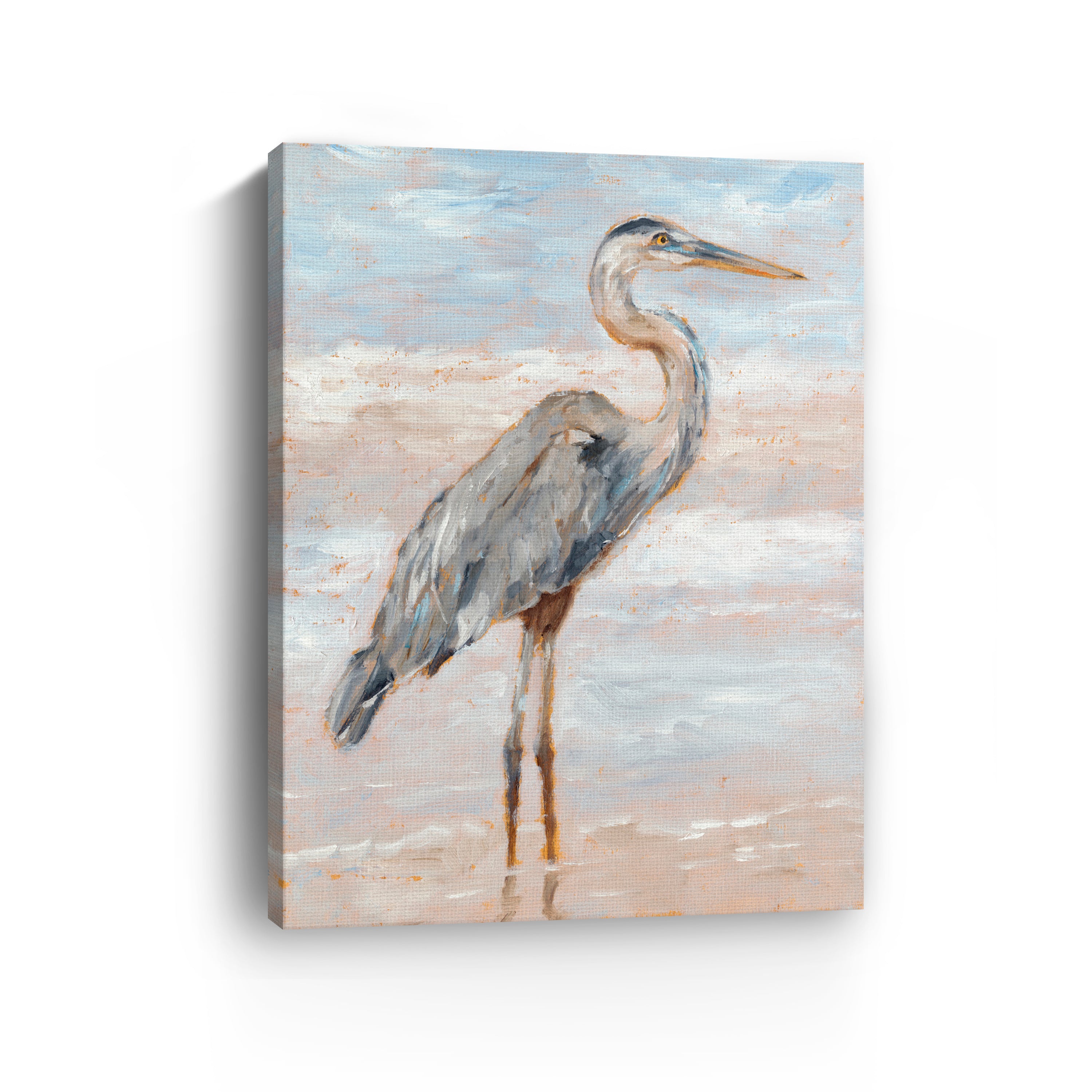 Beach Heron I Canvas Giclee