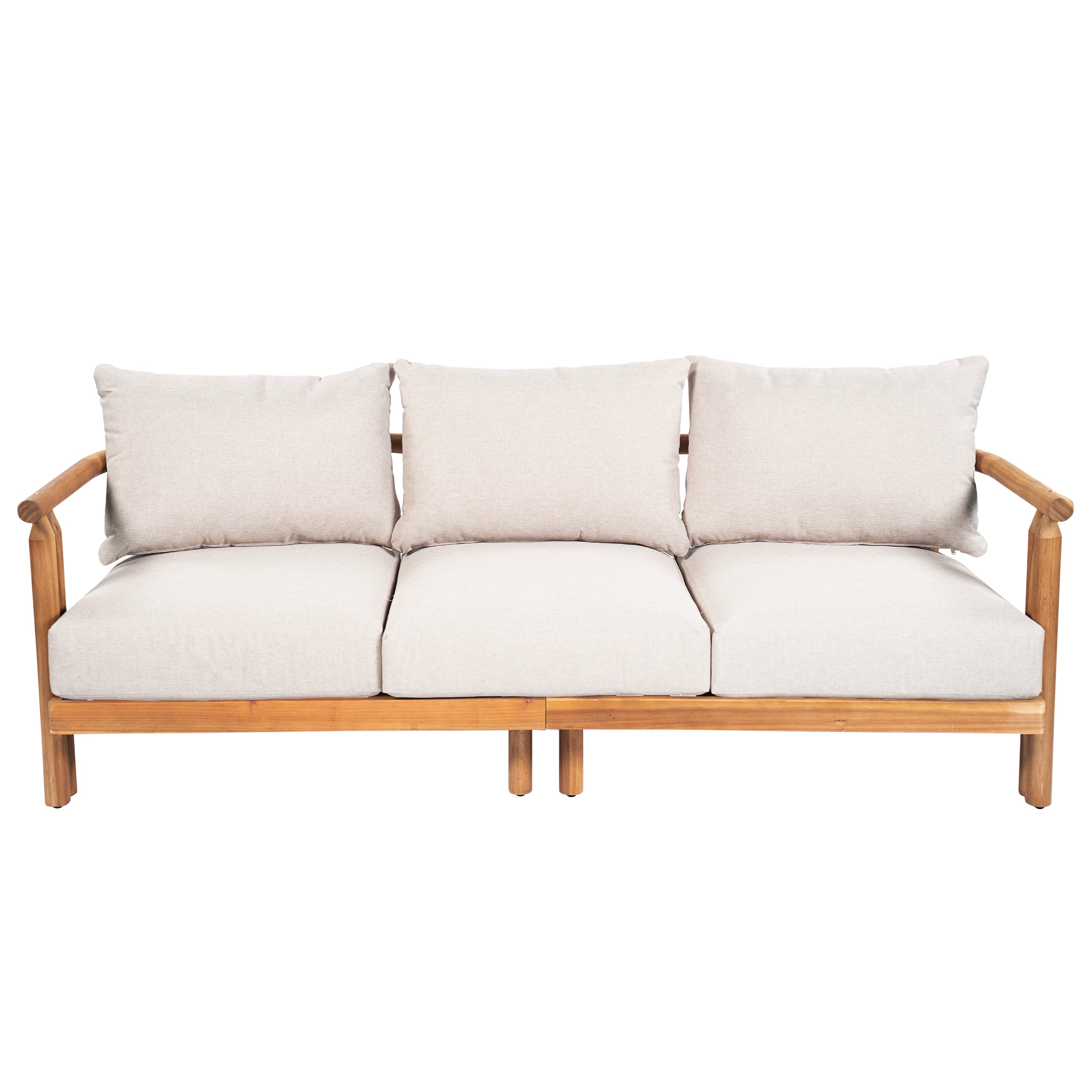Cove Outdoor Acacia Wood 3pcs Chat Set