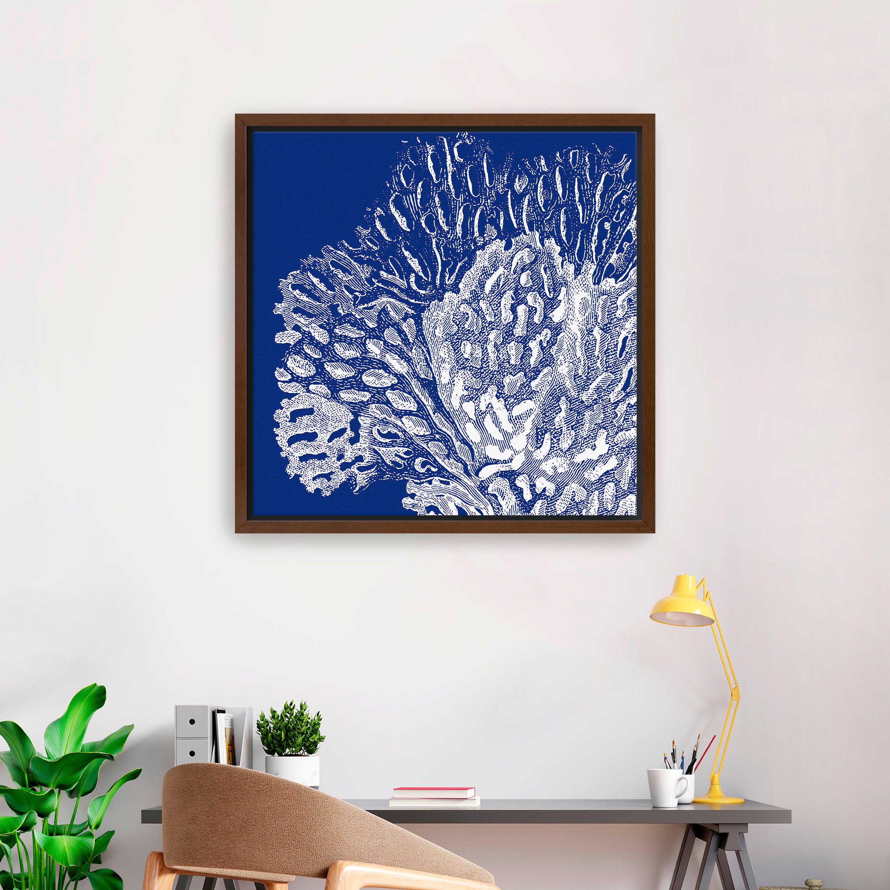 Saturated Coral III Canvas Giclee