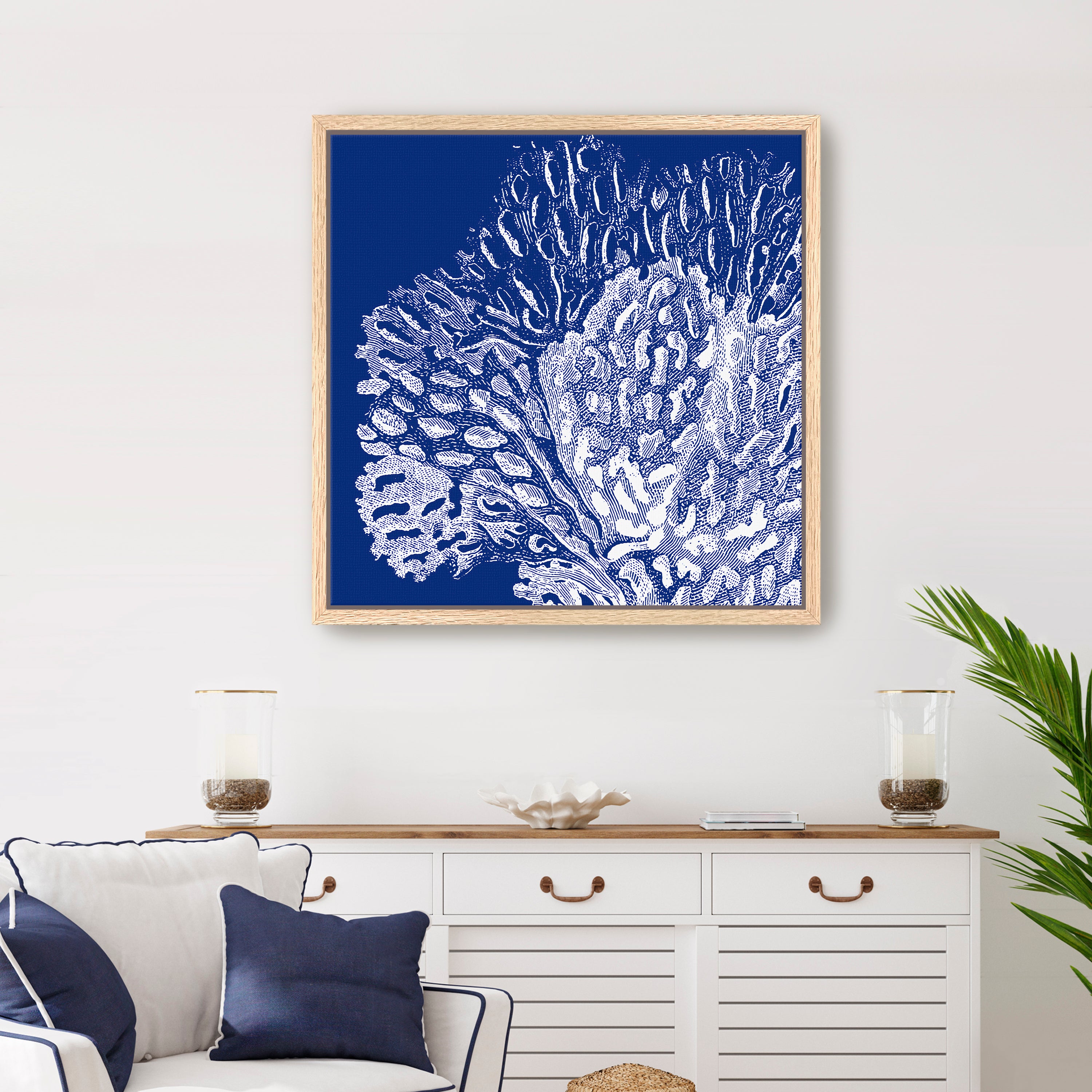 Saturated Coral III Canvas Giclee
