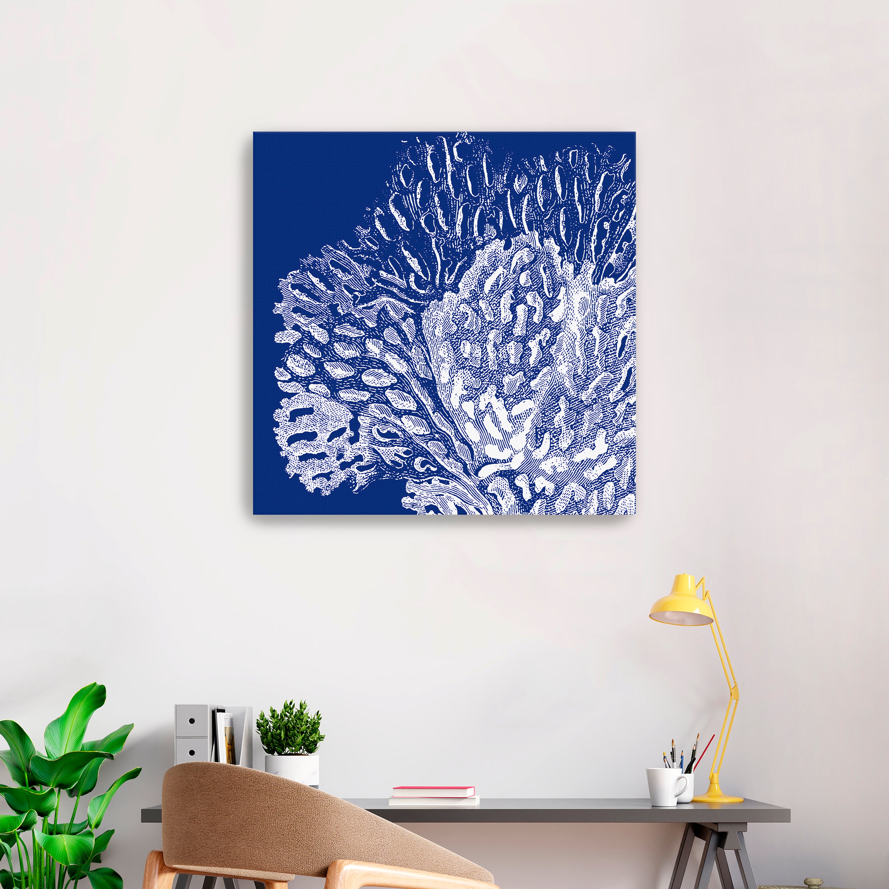 Saturated Coral III Canvas Giclee