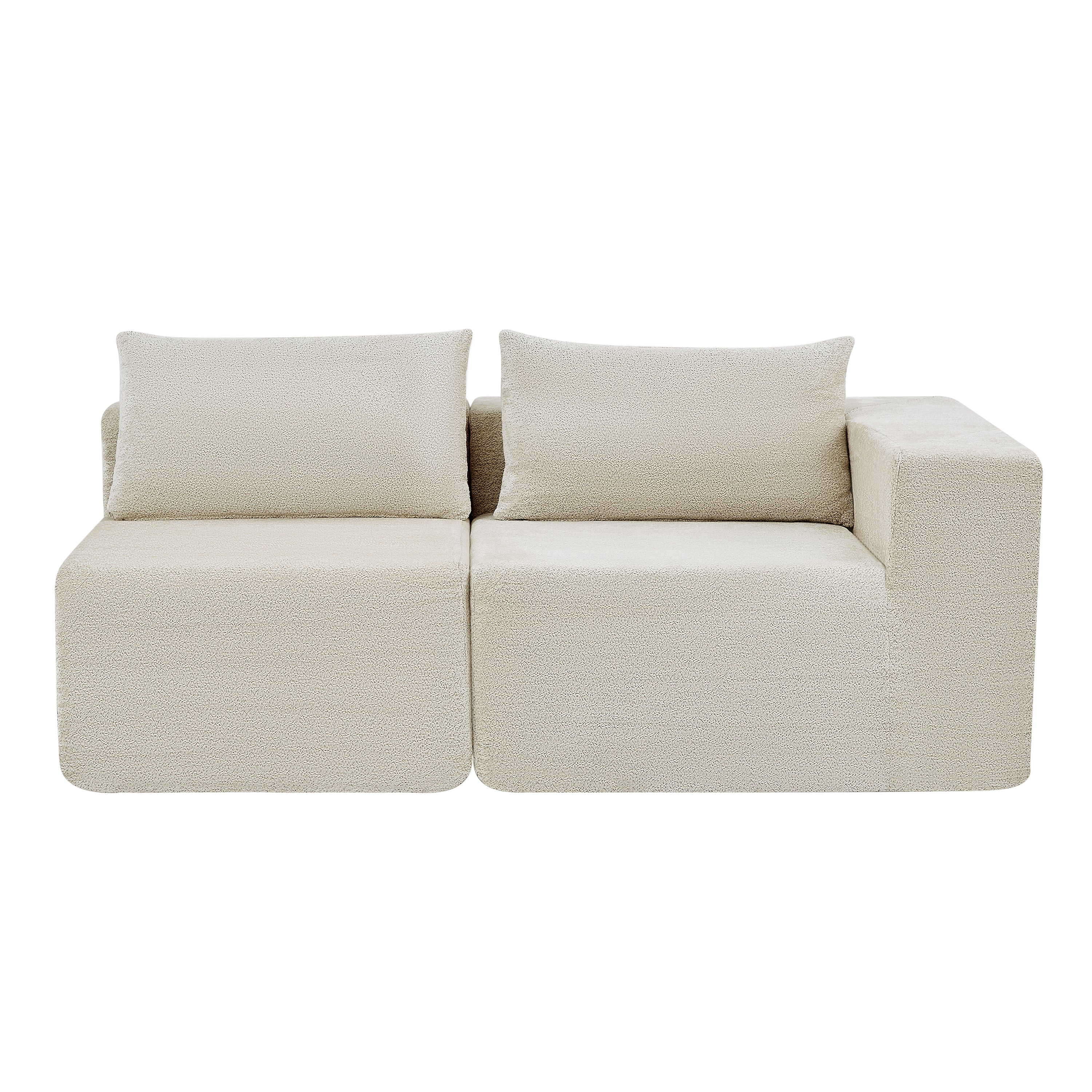 107" Compressed Sectional Sofa