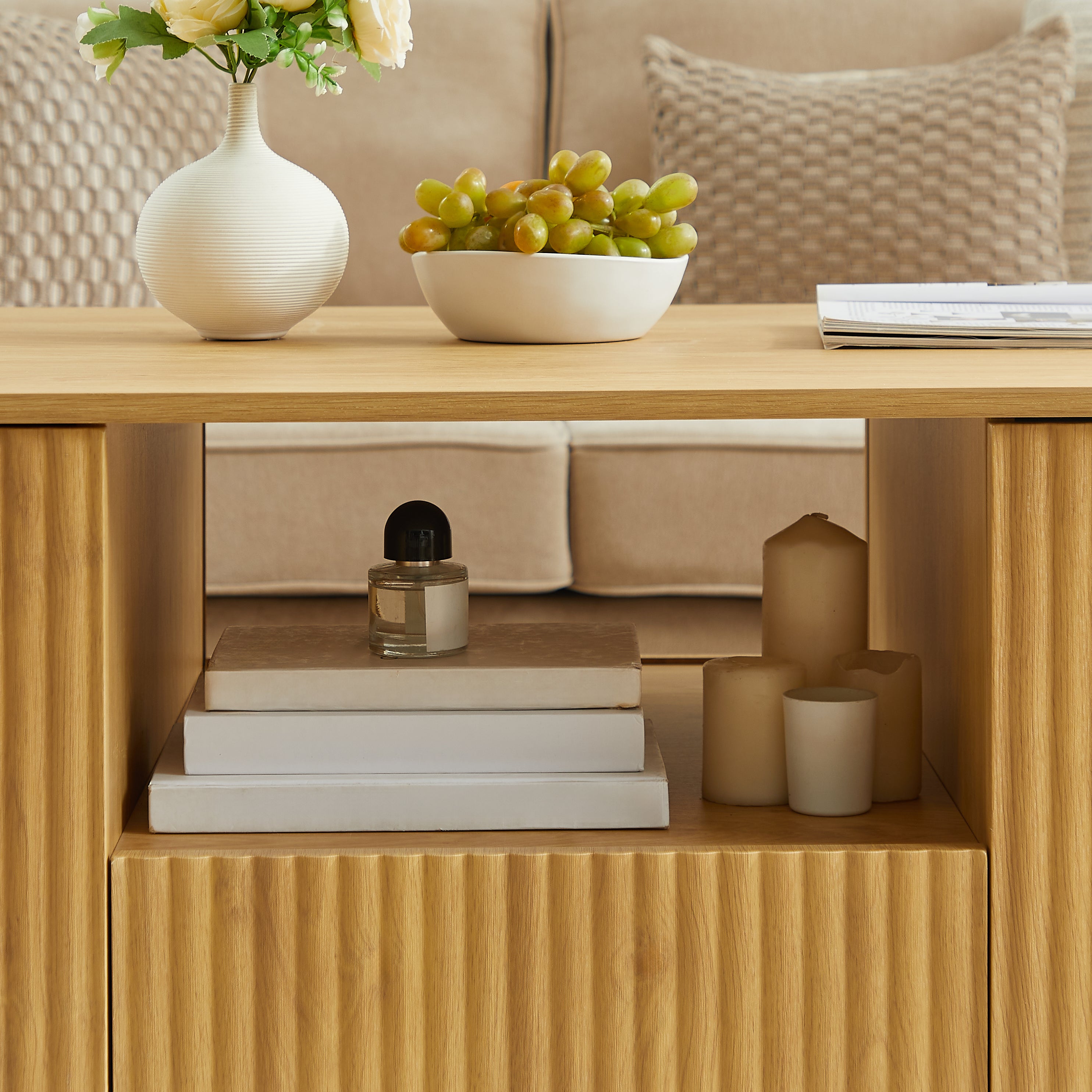 Modern Wavy Rounded Coffee Table