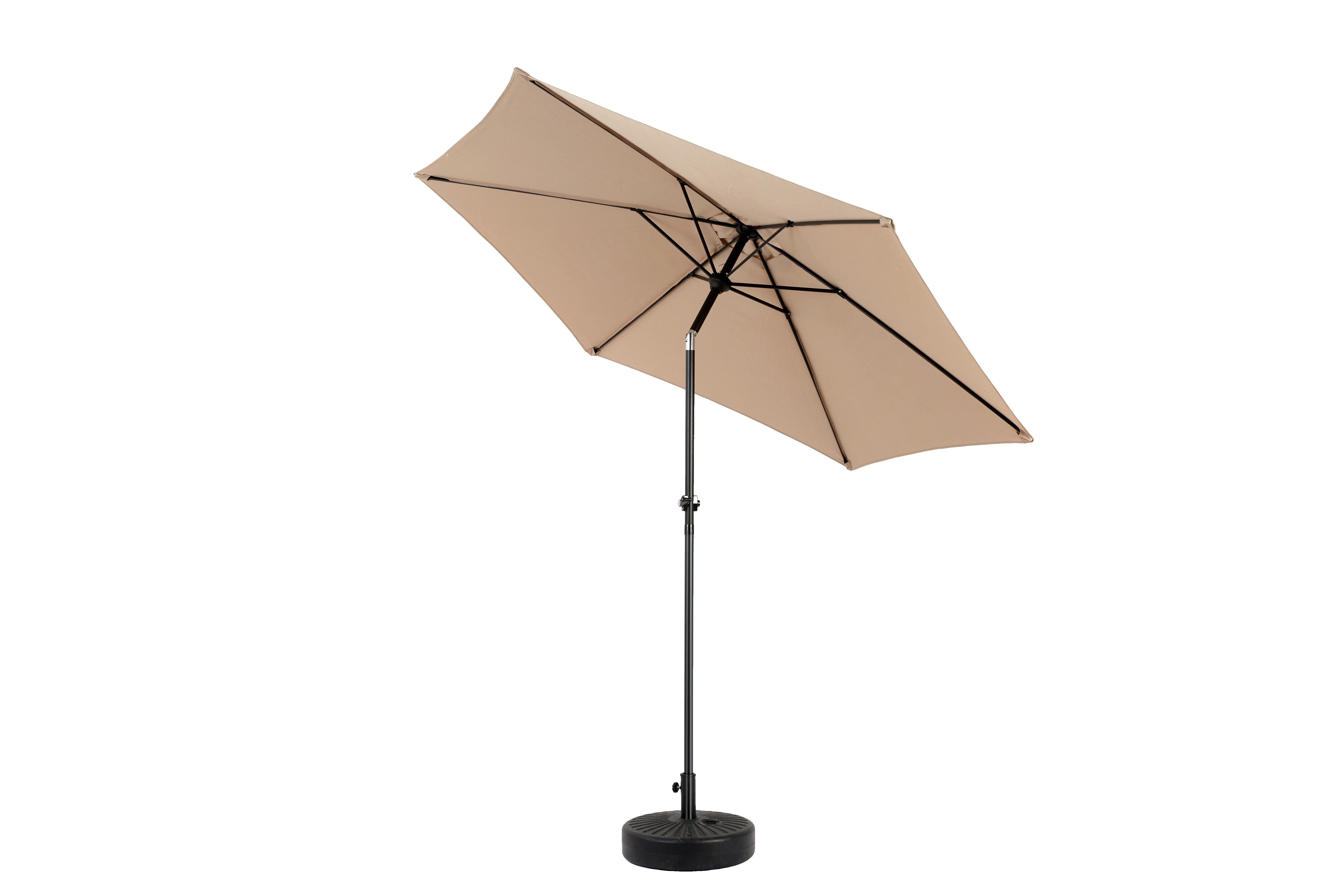 9' Outdoor Patio Umbrella Outdoor Table Umbrella with Push Button Tilt and Crank, Base Not Included