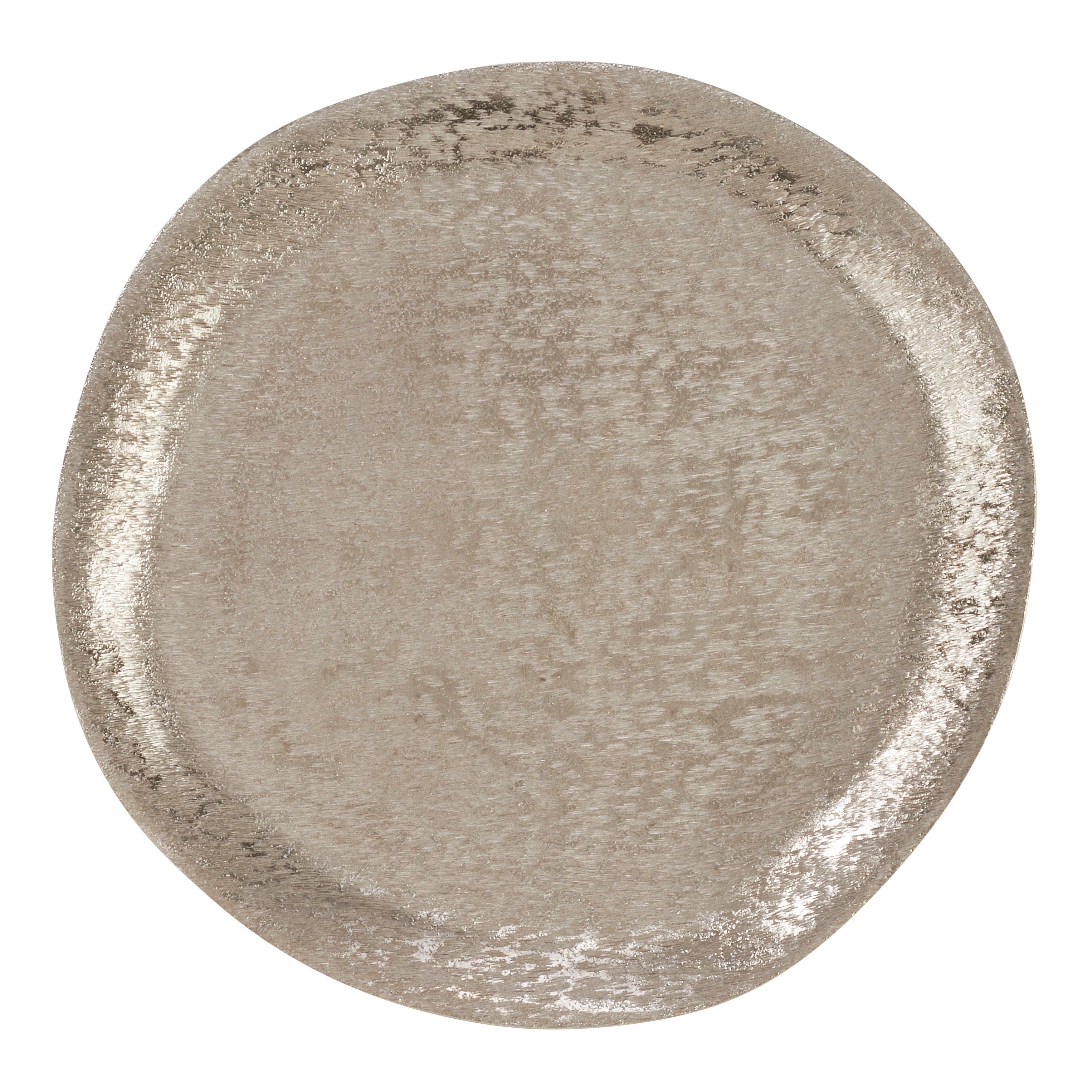 Brushed Aluminum Charger, Set of 4