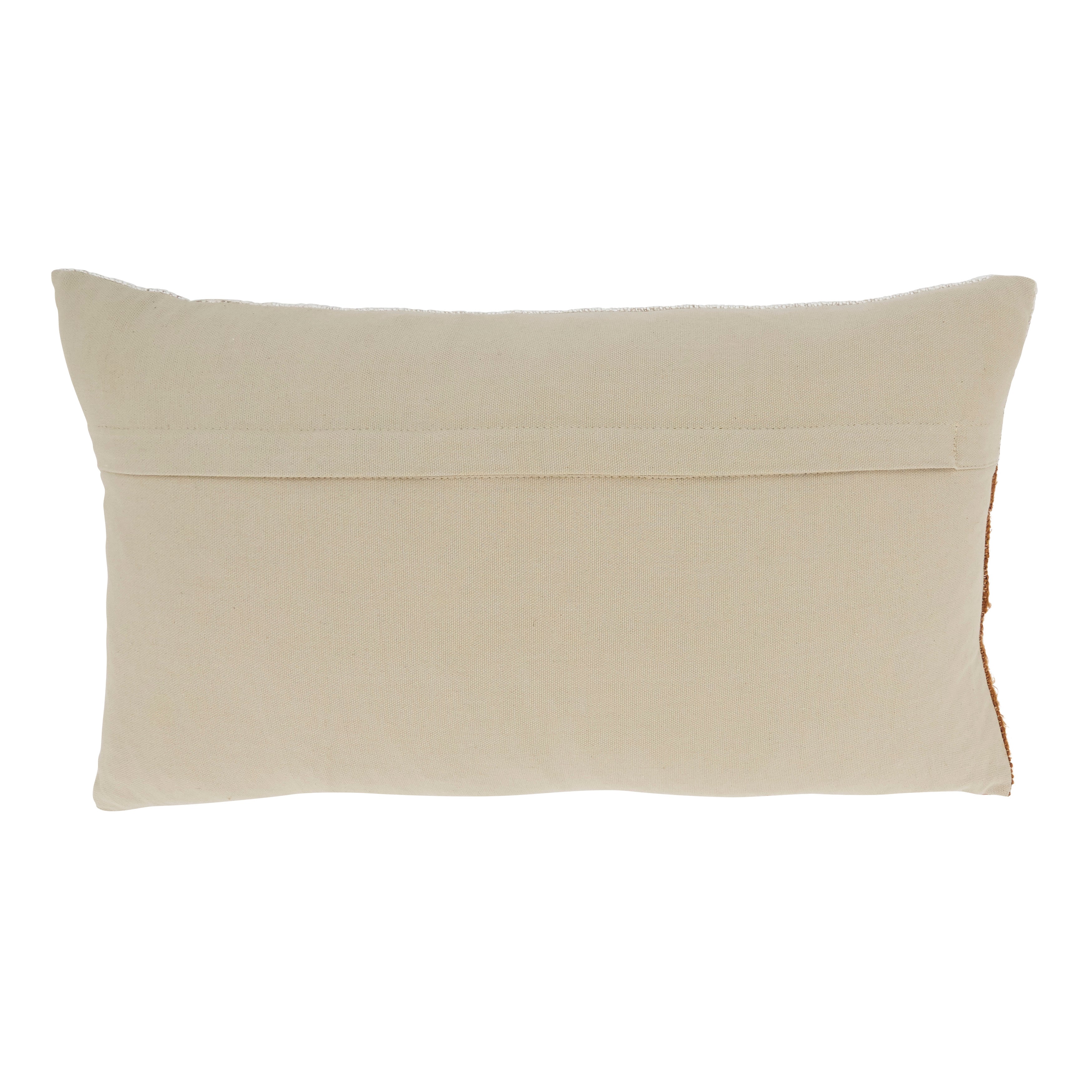 Faded Linear Pattern Poly Filled Throw Pillow