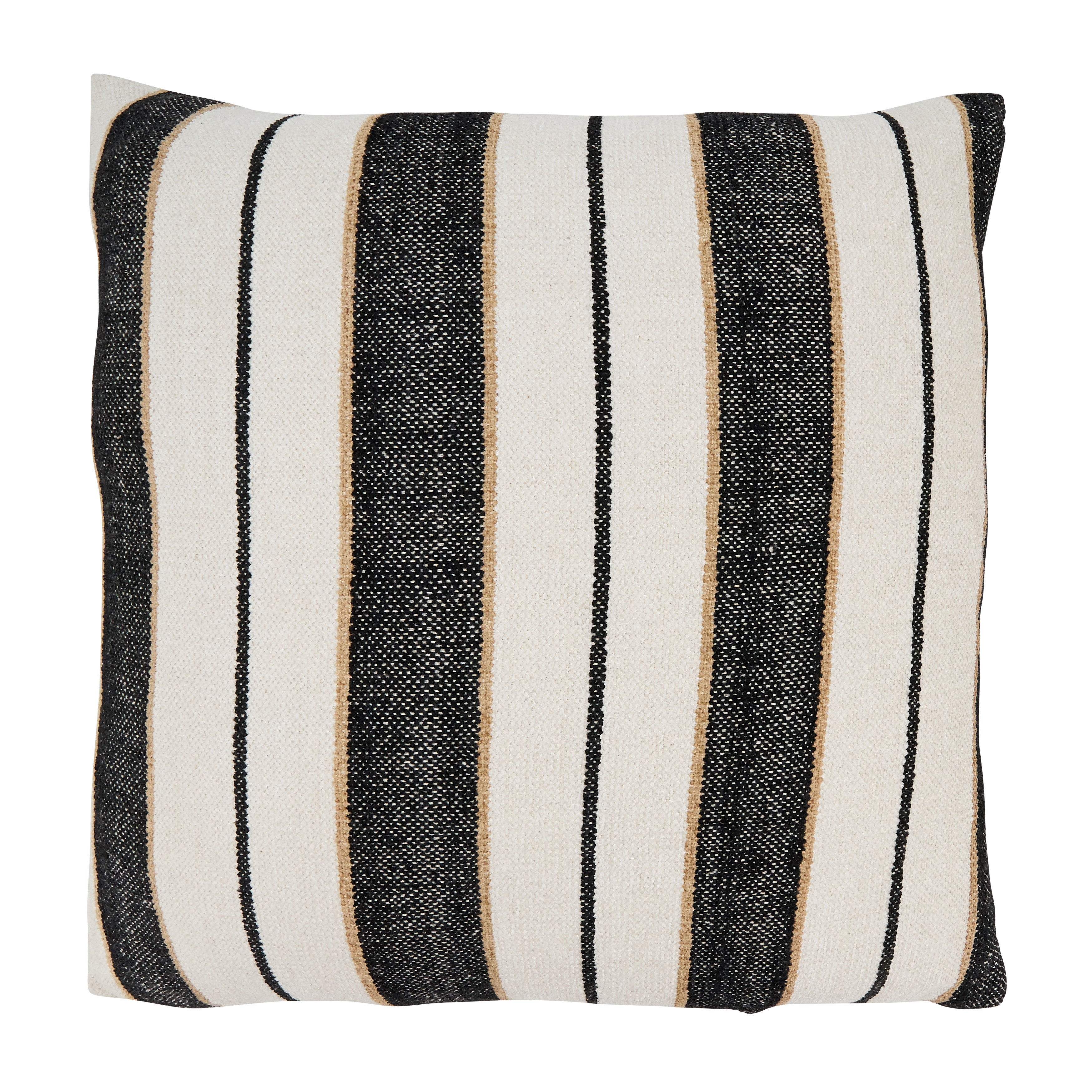 Faded Linear Pattern Poly Filled Throw Pillow