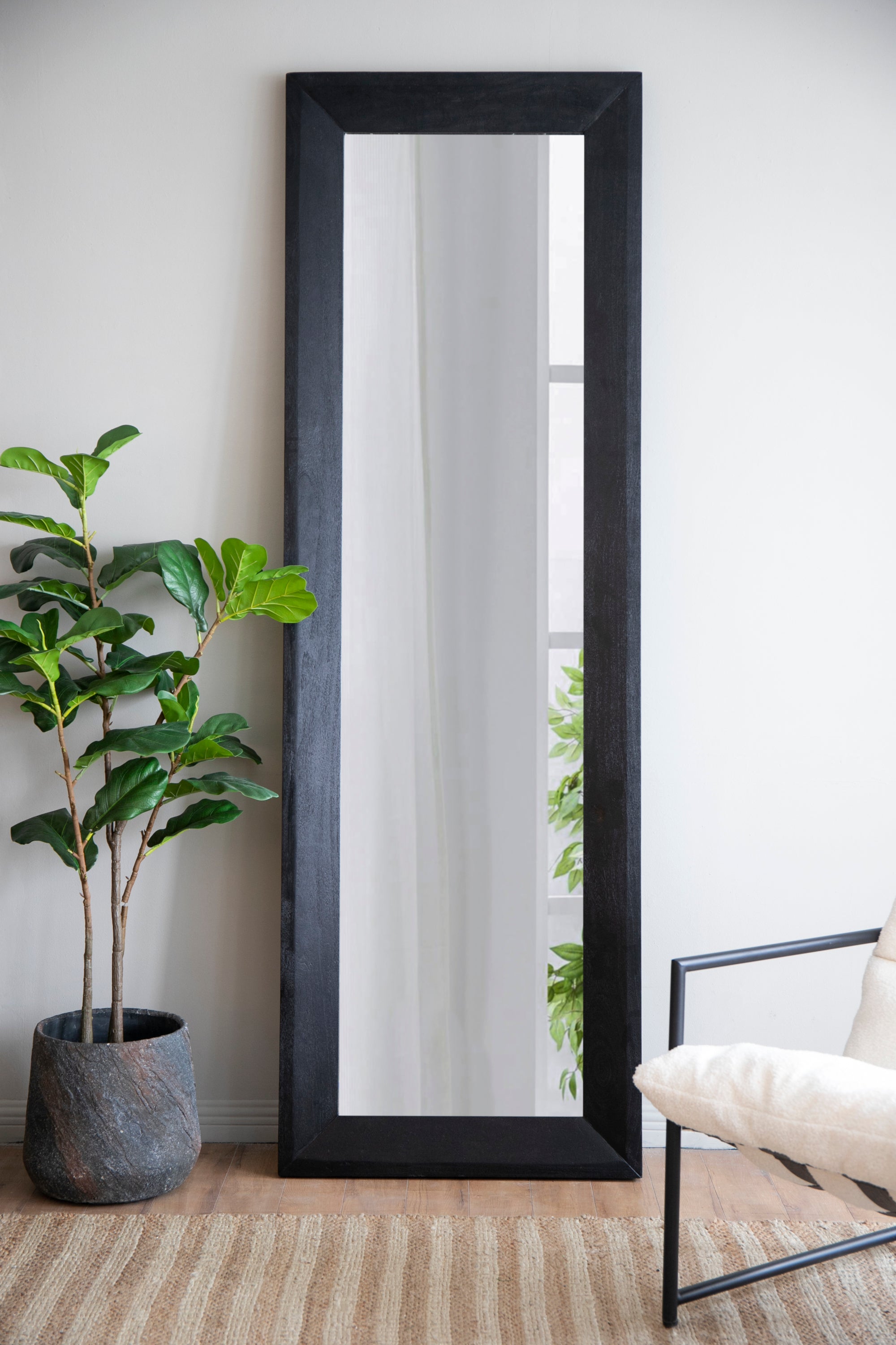 Black Full Length Floor Mirror
