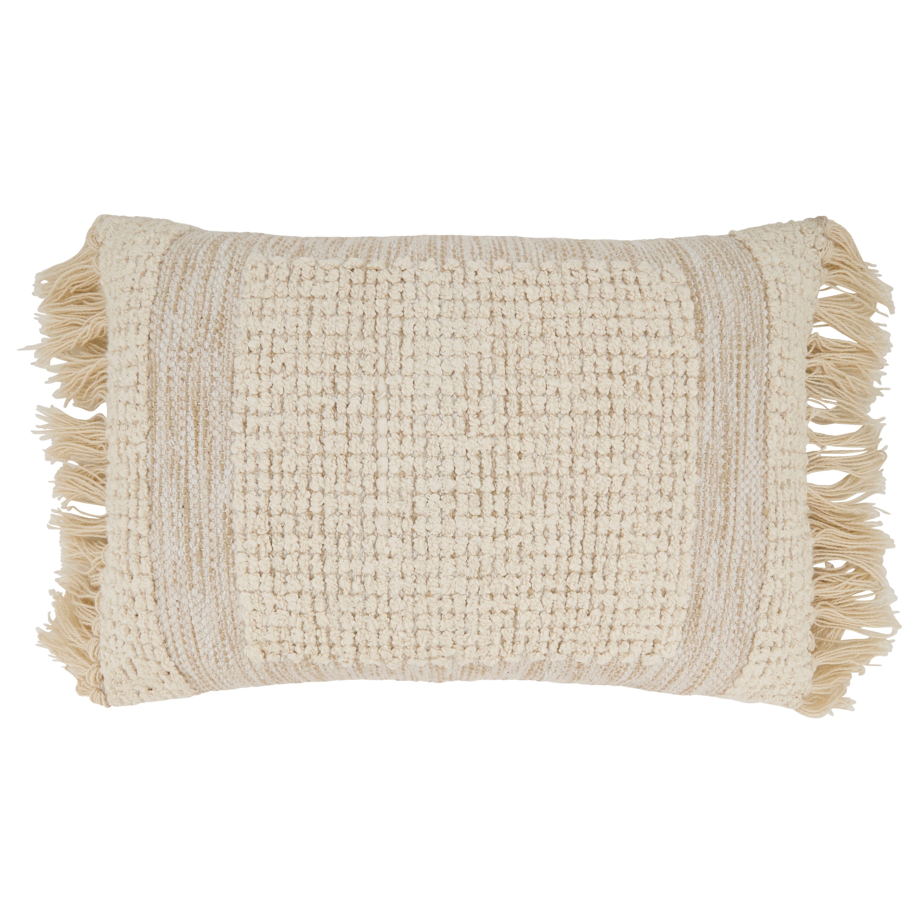 Fringe Haven Outdoor Polyester Filled Throw Pillow