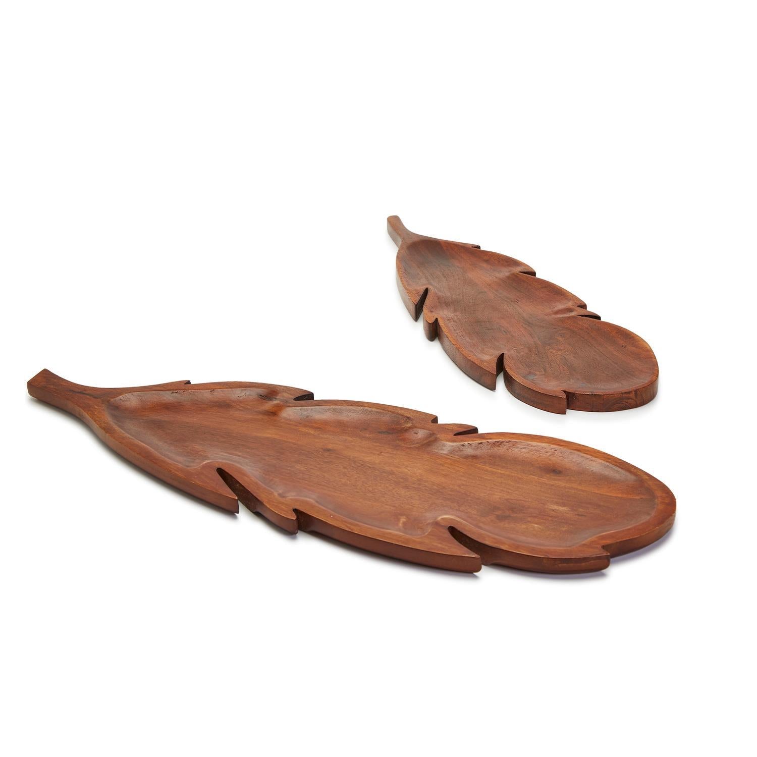 Feather Serving Boards Includes 2 Sizes, Set of 2