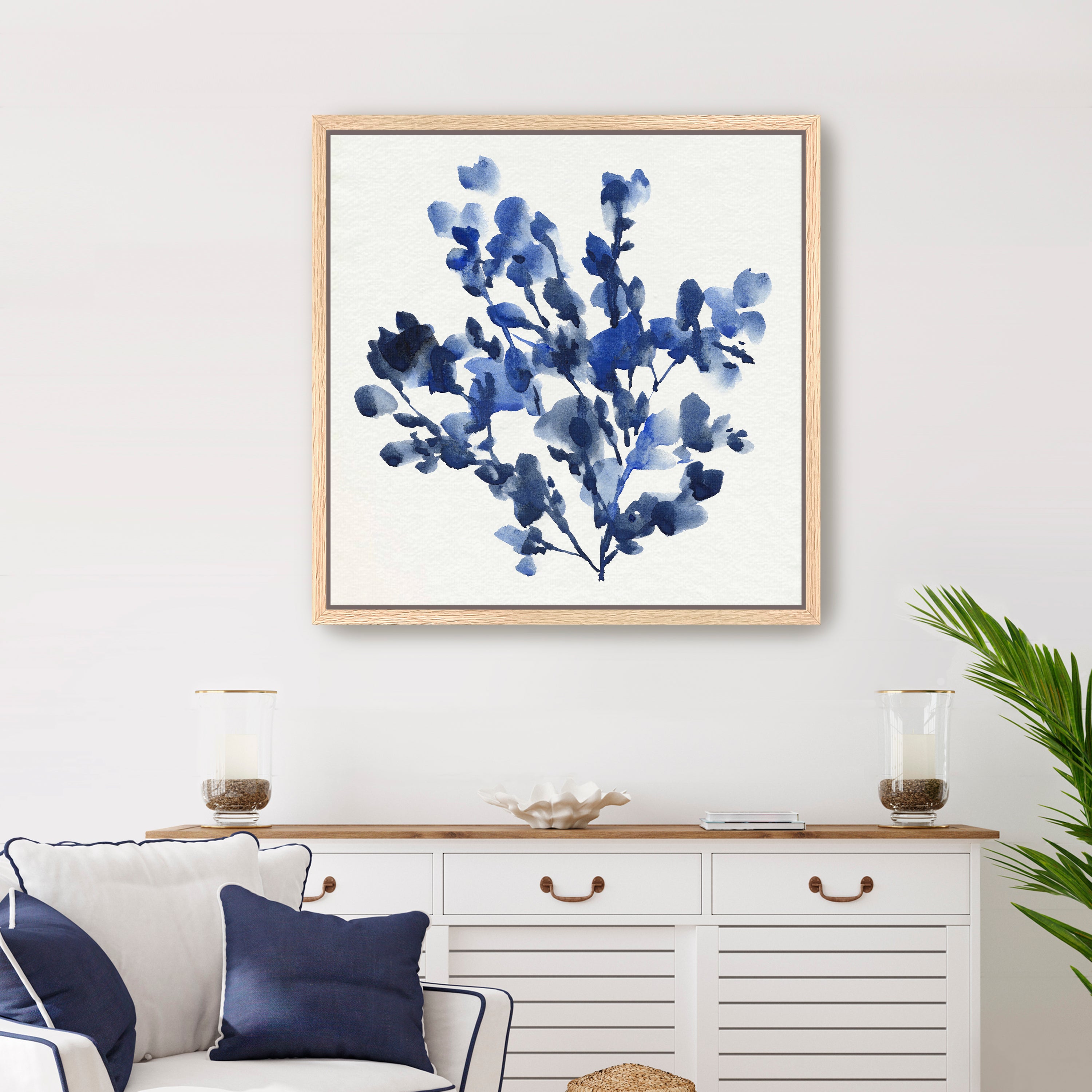 Cobalt Blossom I Canvas Giclee