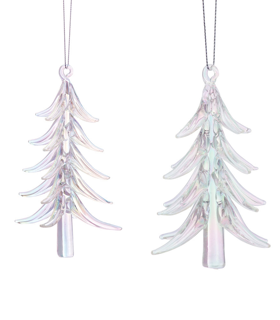 Irredescent-Glass-Tree-Ornament-(set-of-6)-Silver-Ornaments