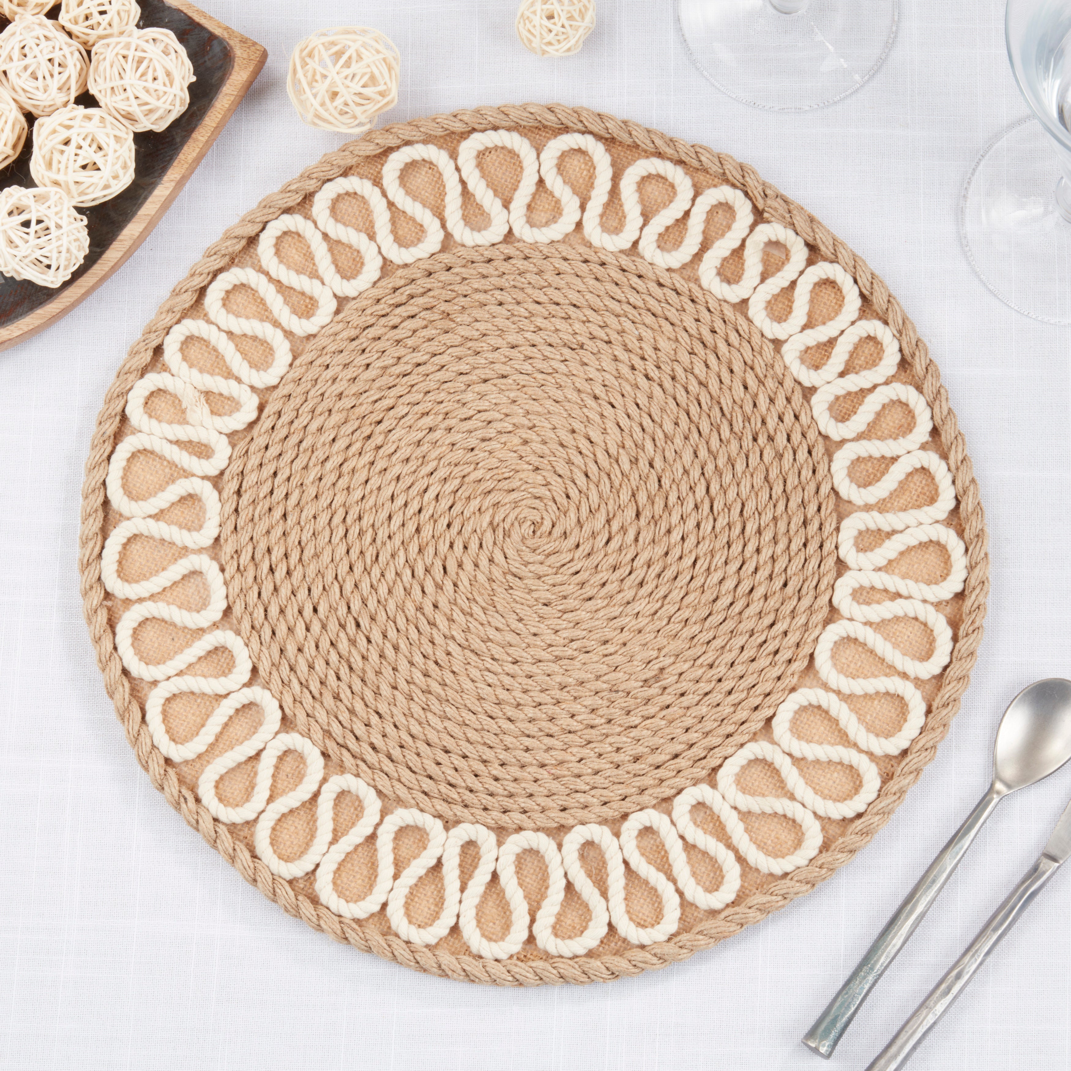 Rustic Rope Weave Placemat, Set of 4