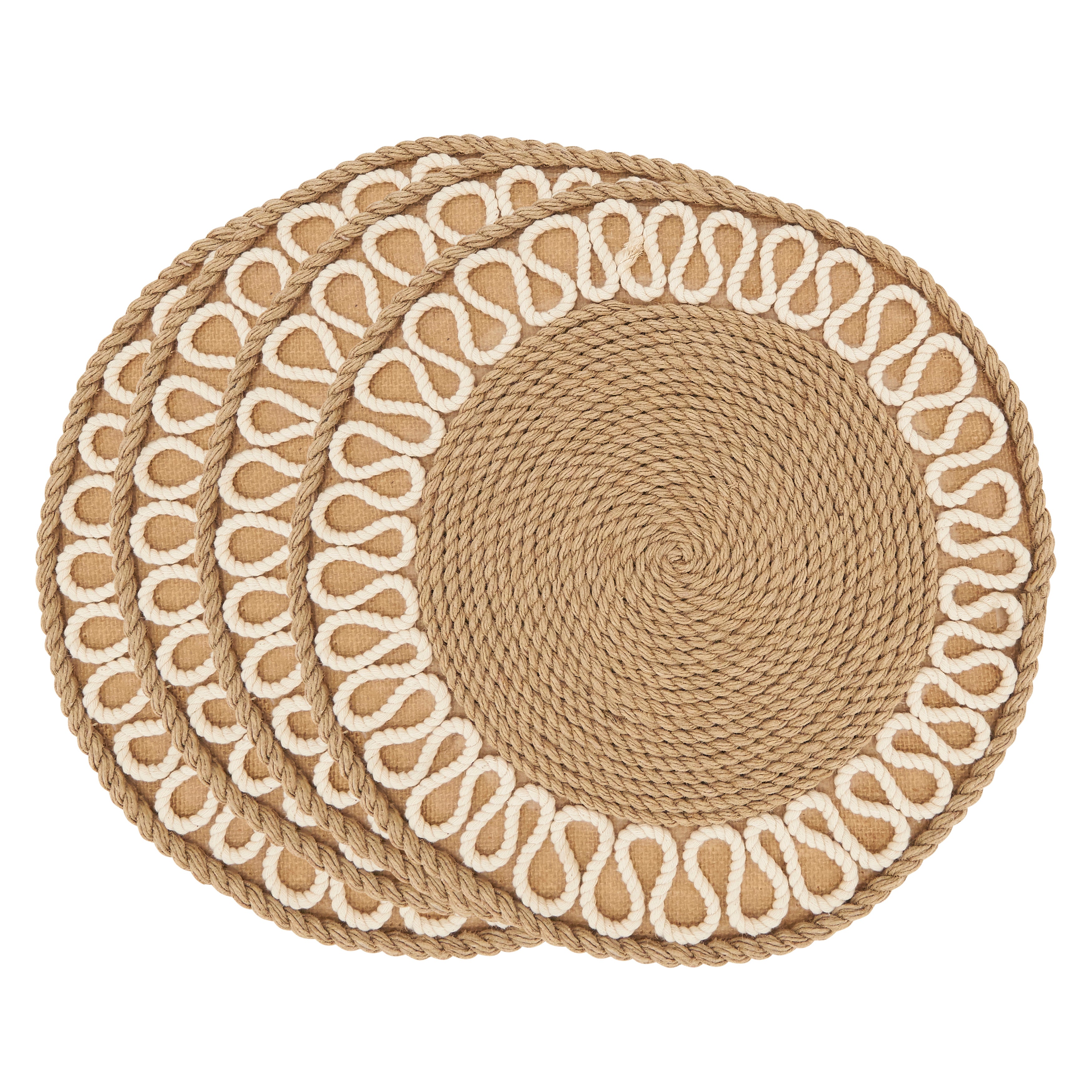 Rustic Rope Weave Placemat, Set of 4