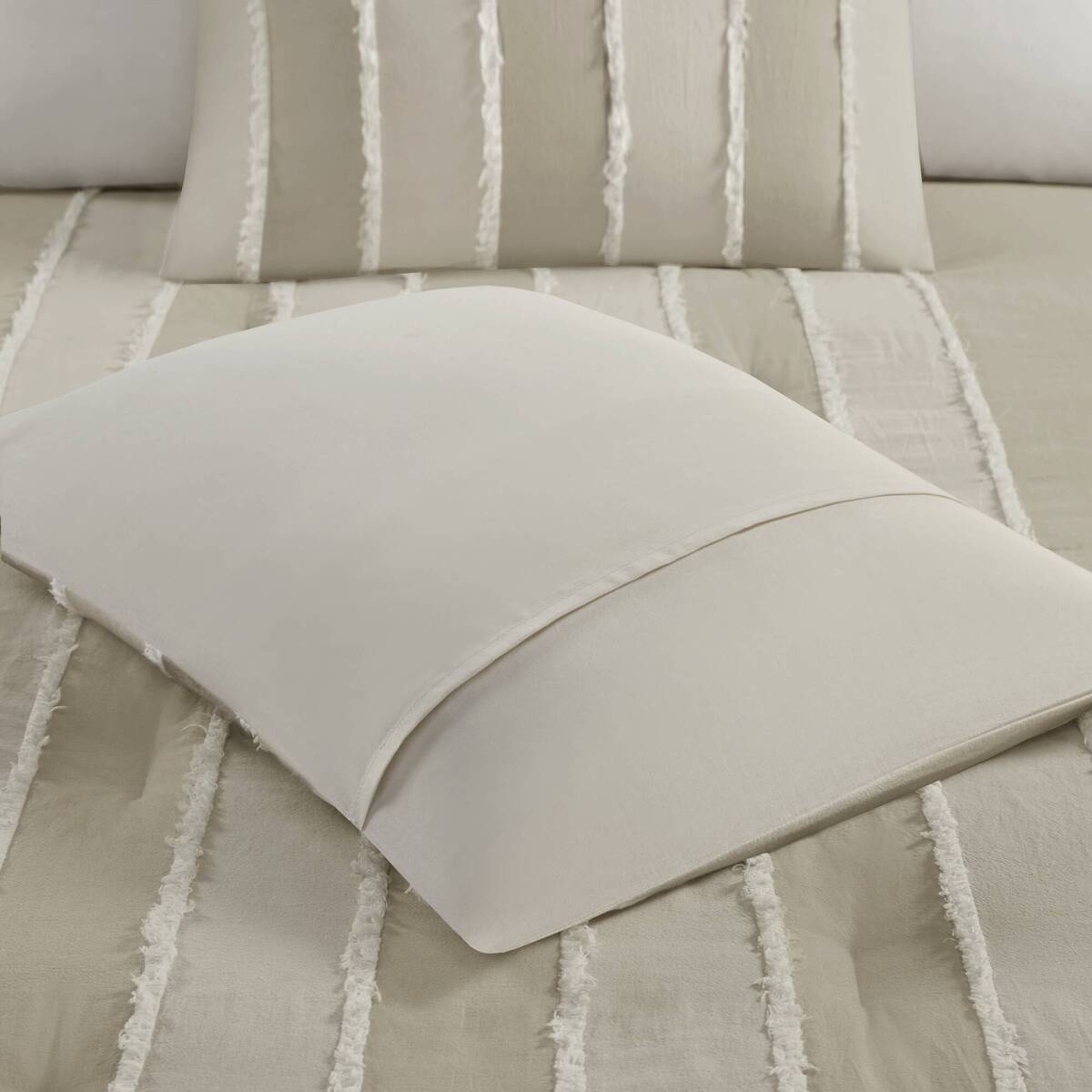 3-Piece Striped Cotton Comforter Set