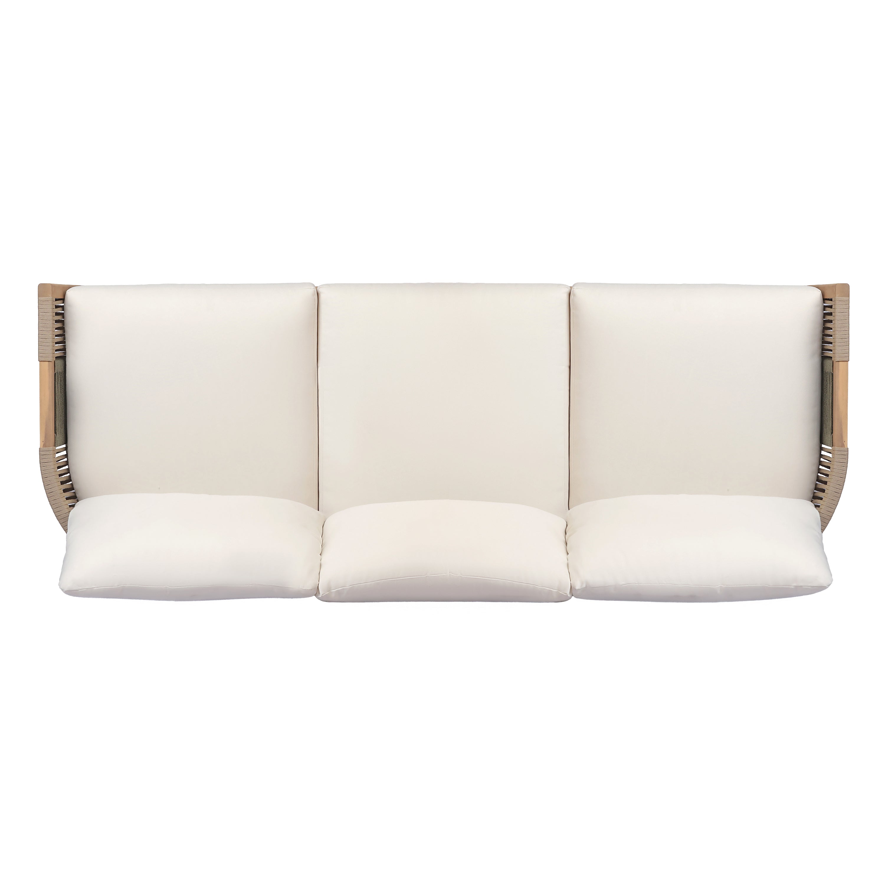 Potter Outdoor Acacia Wood 3-Seater Sofa