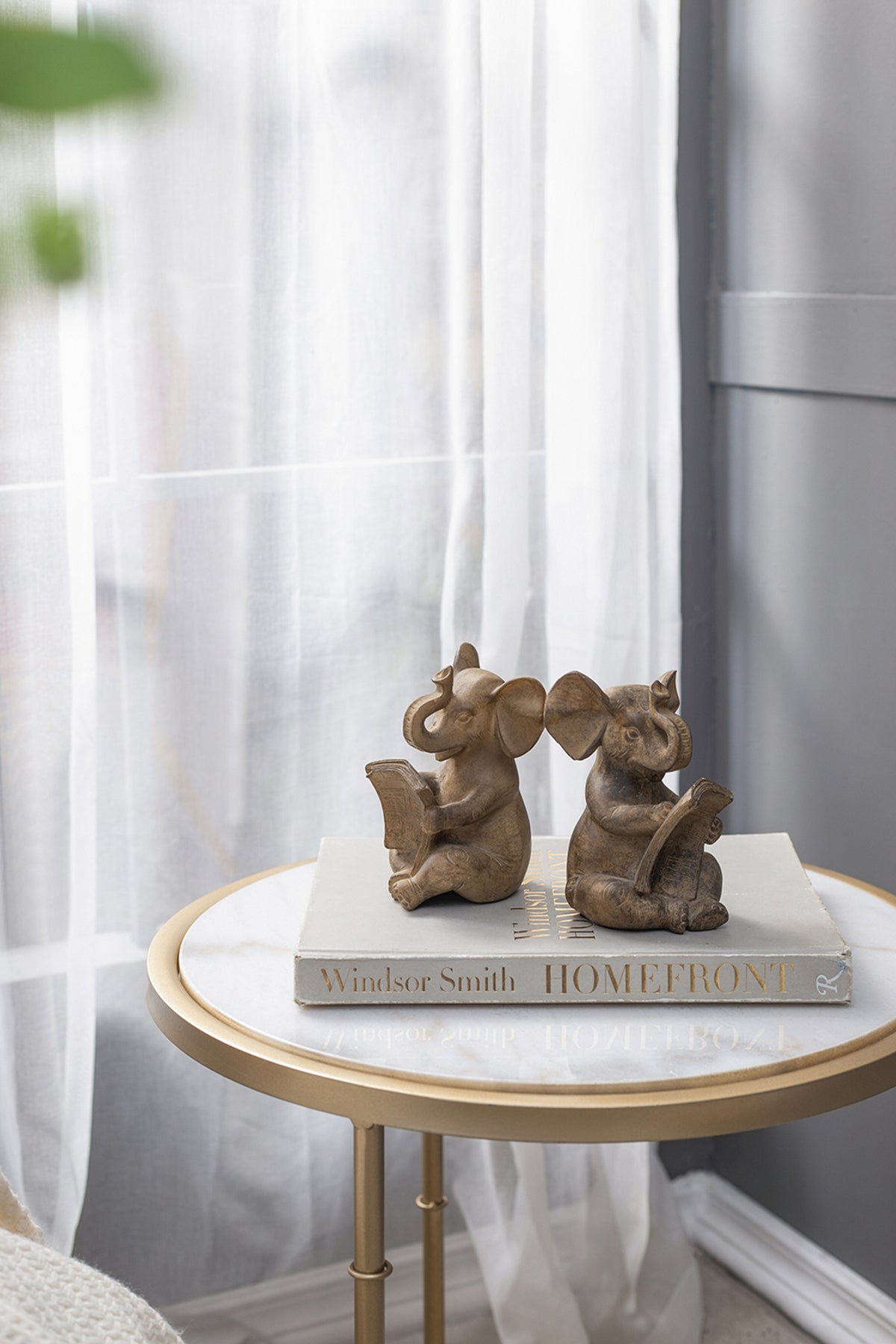 Elephant Bookends, Set of 2
