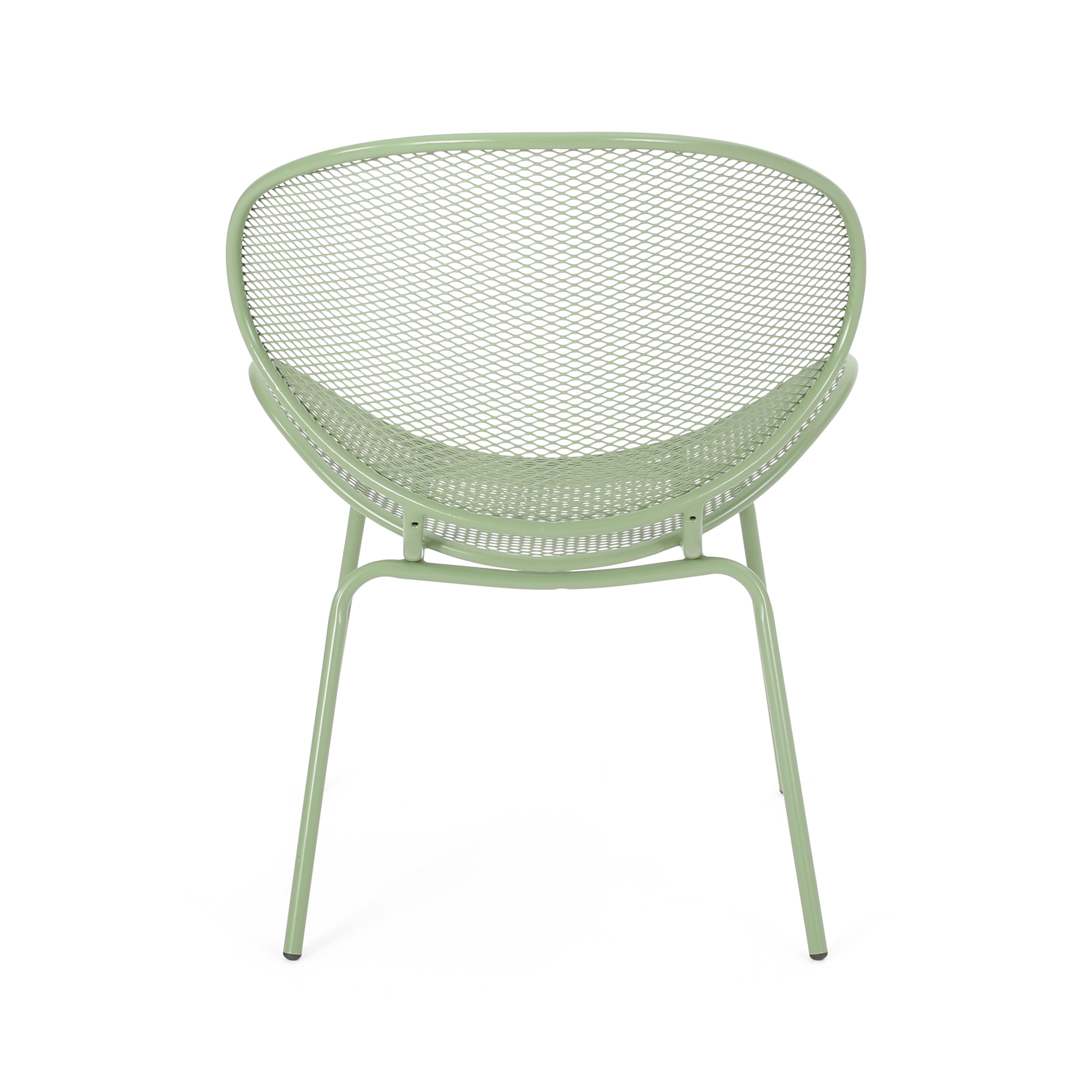 Modern Elba Chair Set With Mesh Seating And Retro Shell Design
