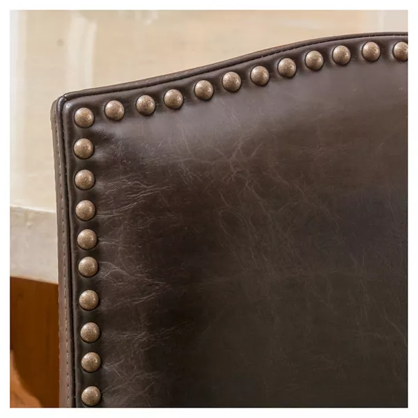 Upholstered Counter Stools with Rubberwood Legs