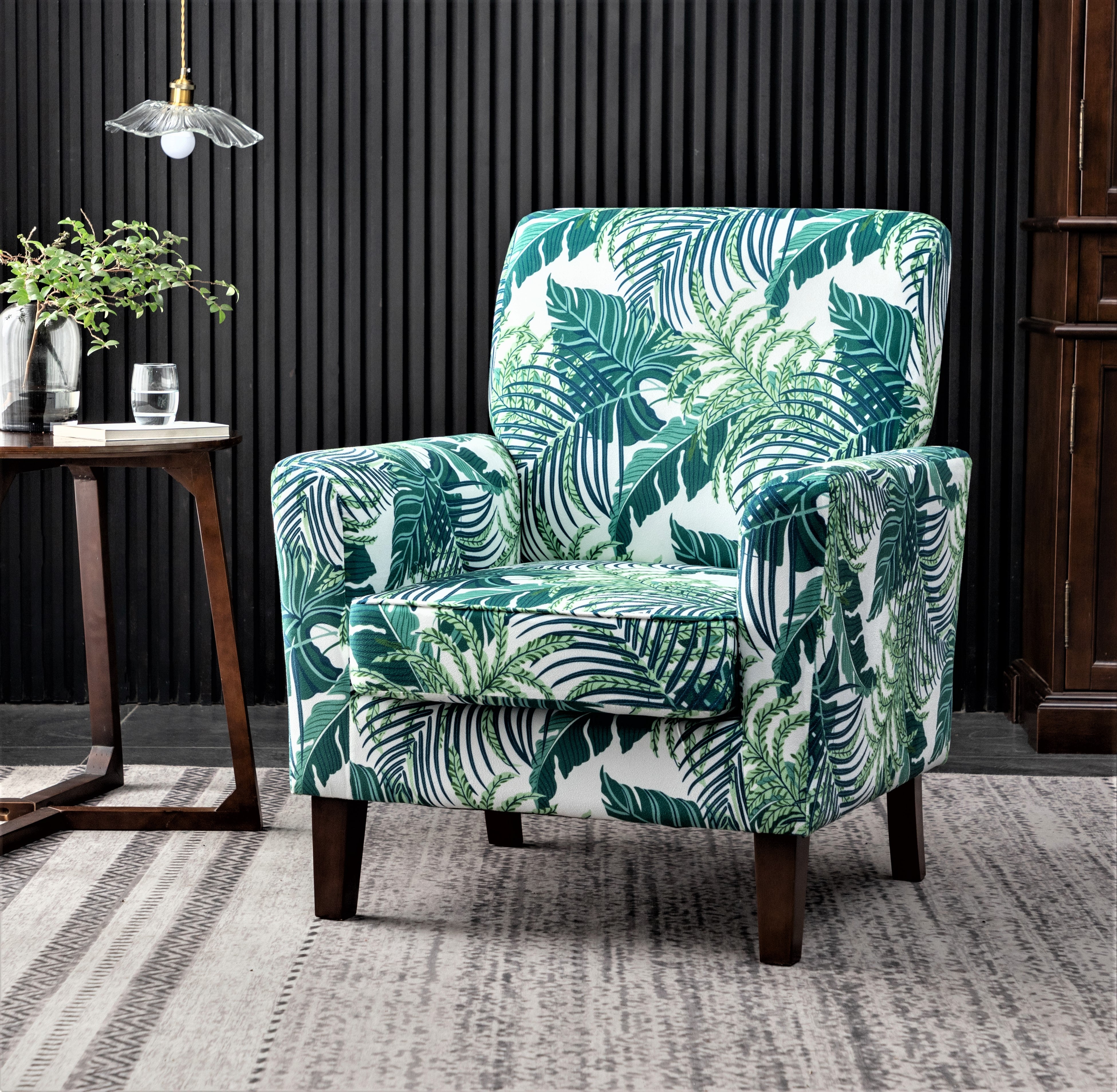Palm Patterned Armchair