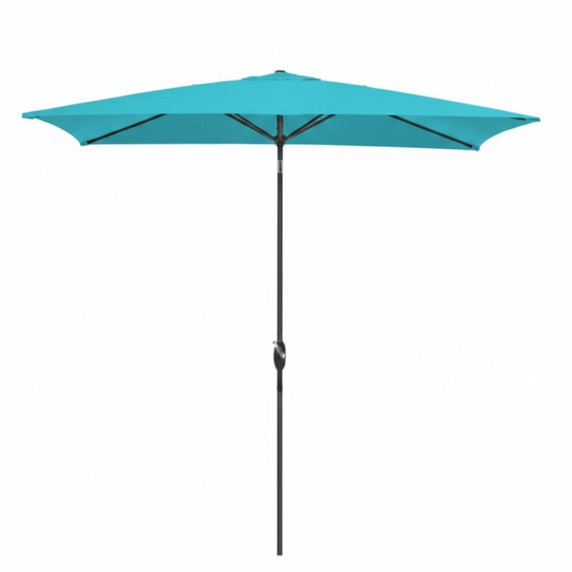 6.5 x 10 ft Rectangular Patio Umbrella with Crank, Base Not Included