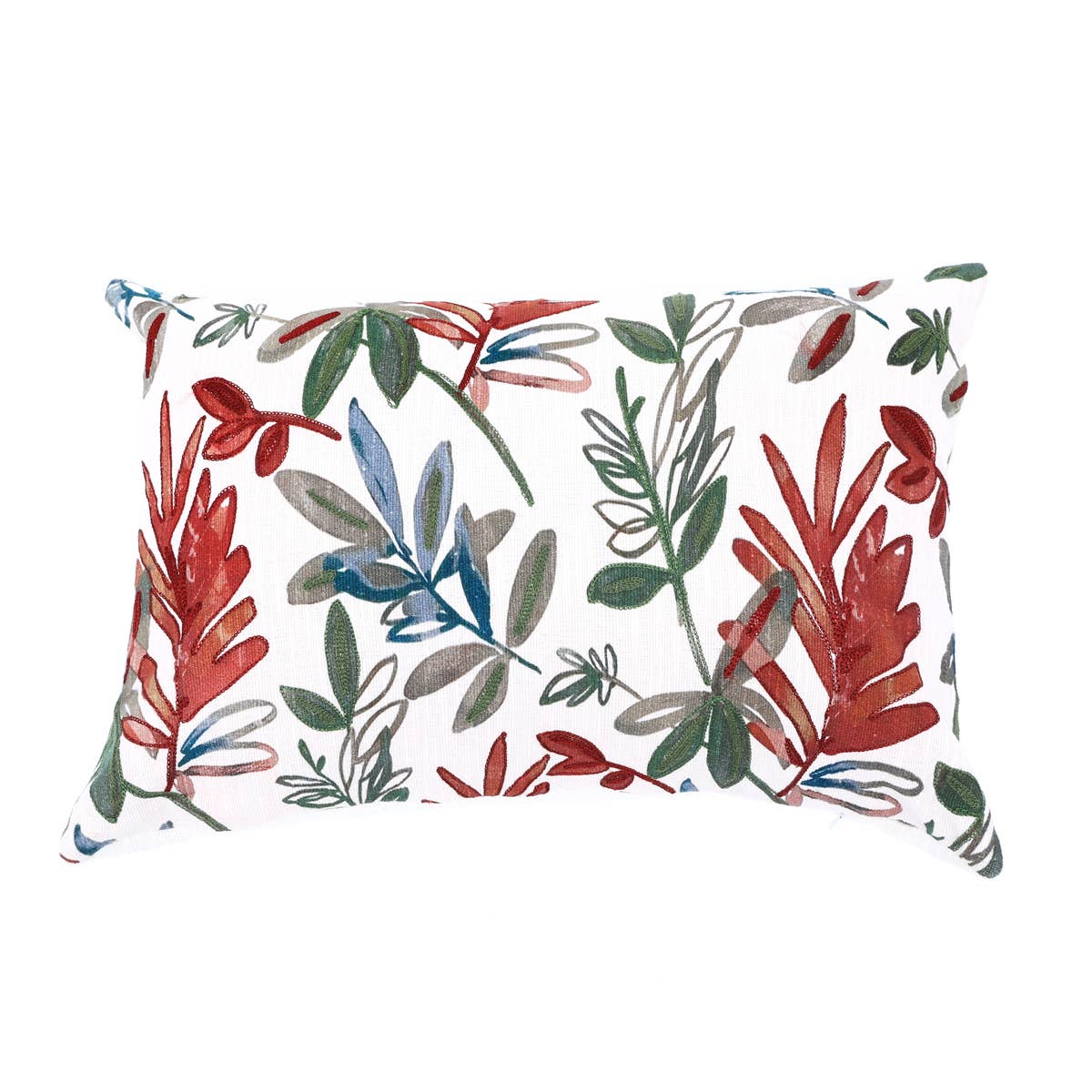 Garden Whisper Printed & Embroidered Pillow