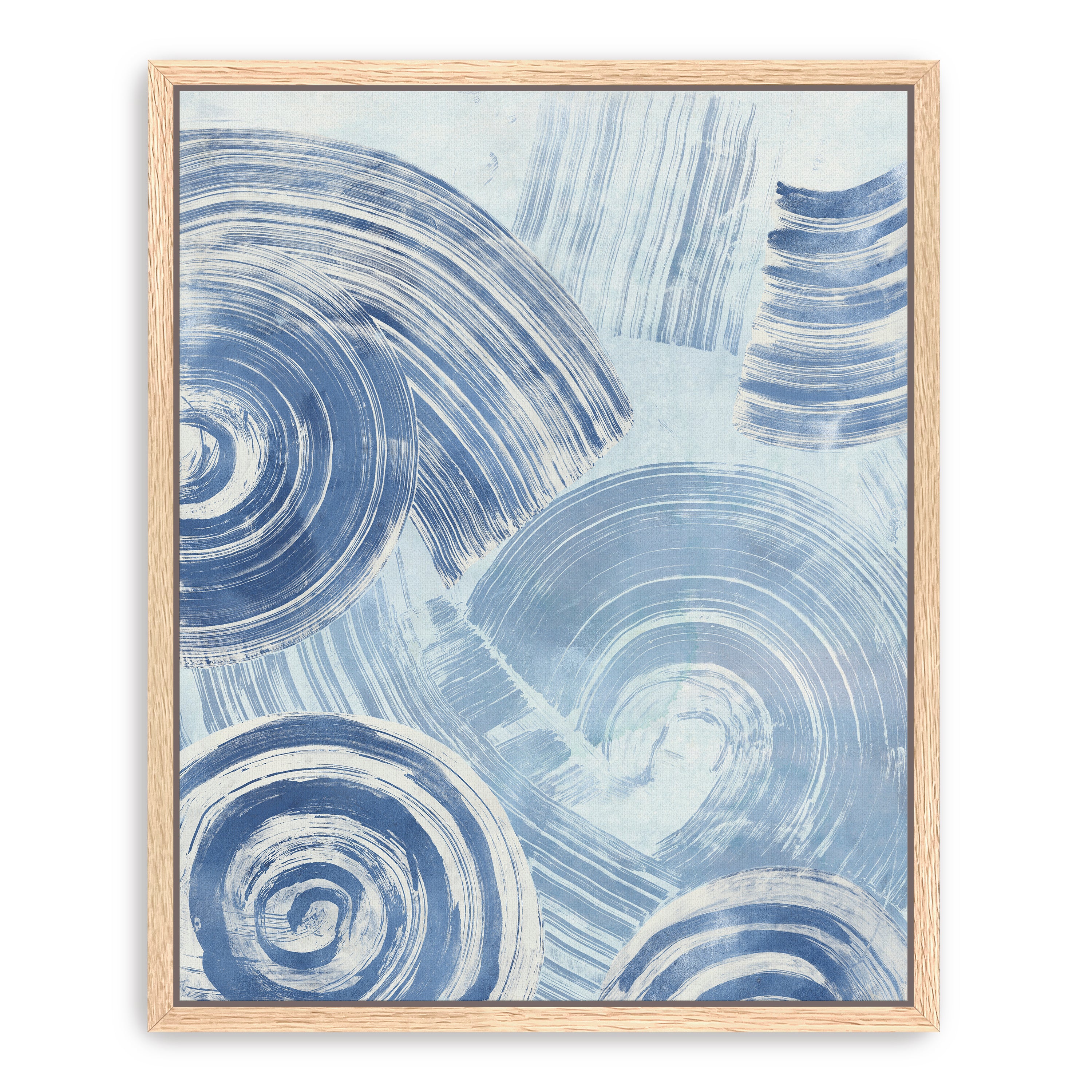 Blue Nautilus Patterns I Canvas Giclee