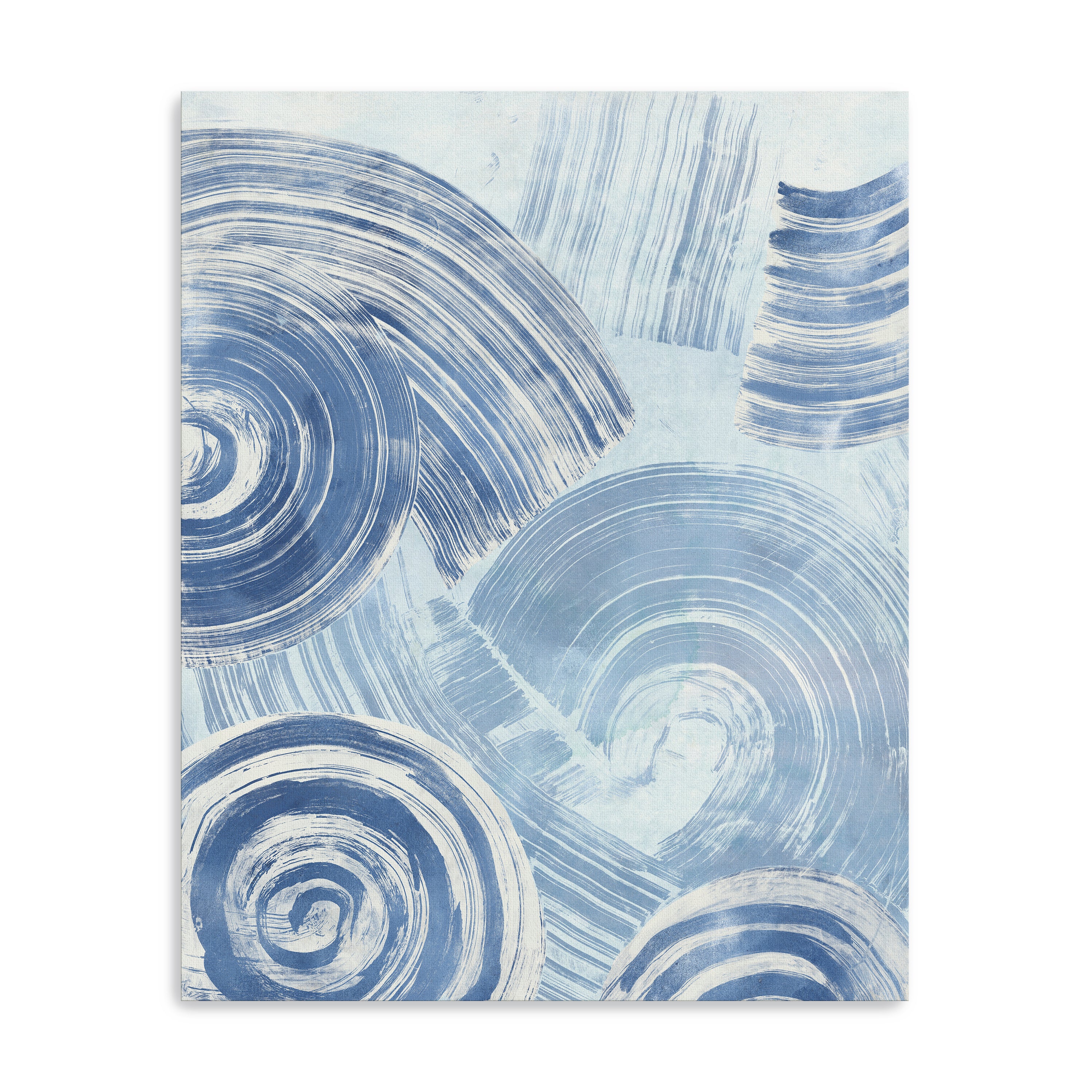 Blue Nautilus Patterns I Canvas Giclee