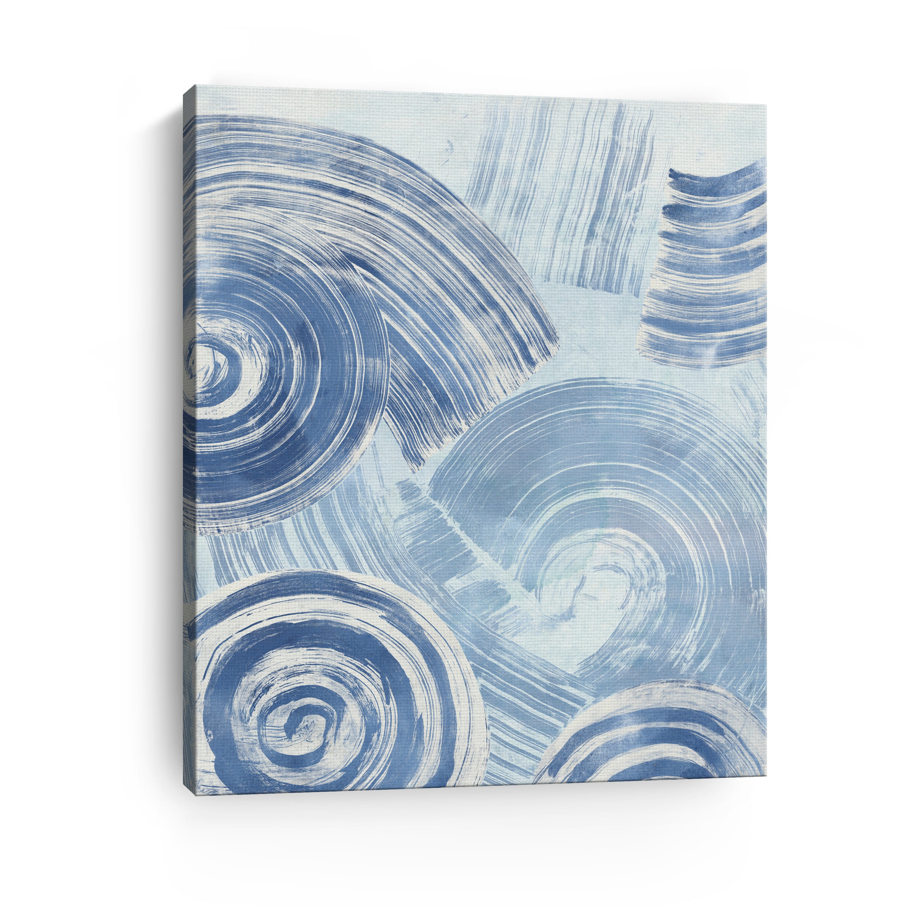 Blue Nautilus Patterns I Canvas Giclee