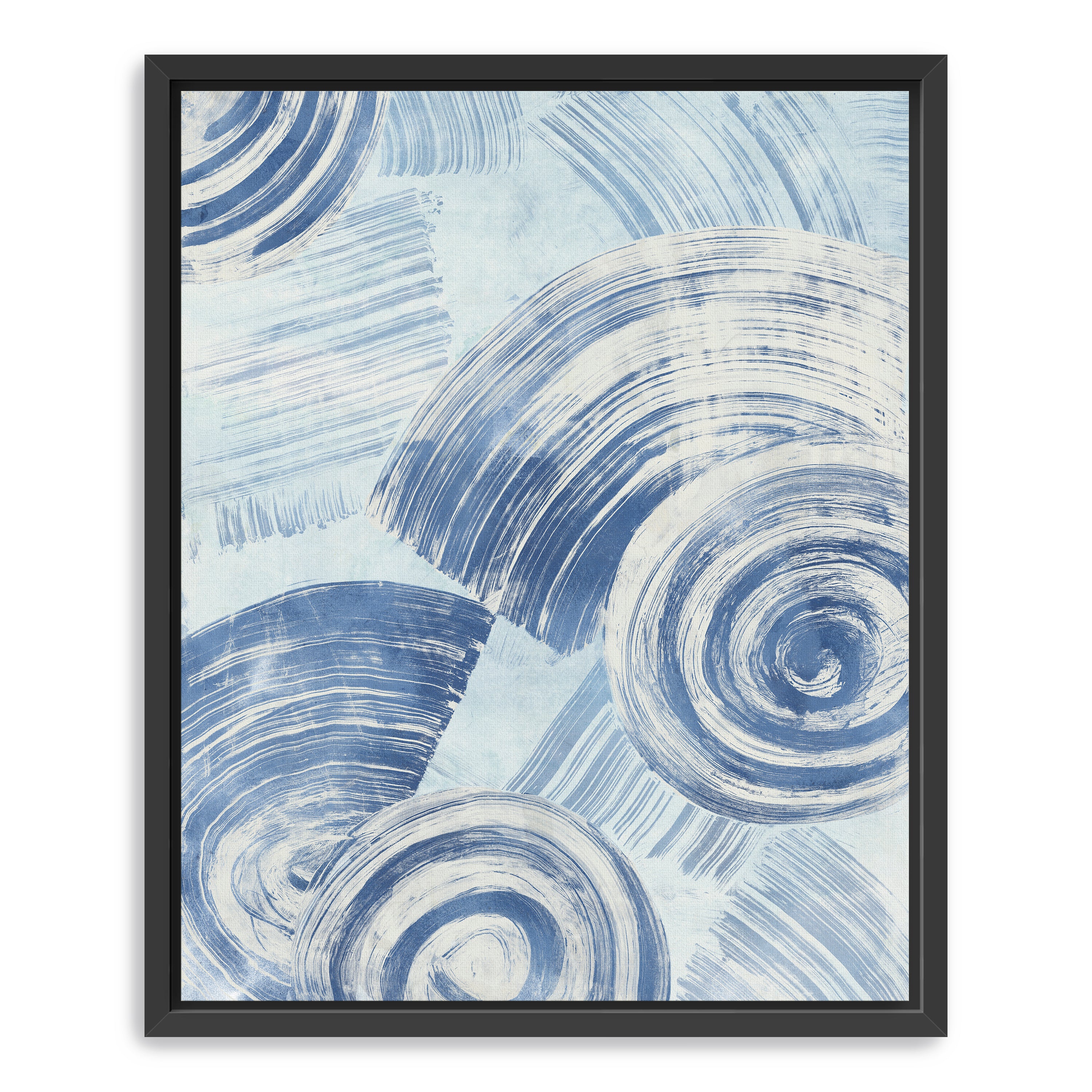 Blue Nautilus Patterns II Canvas Giclee