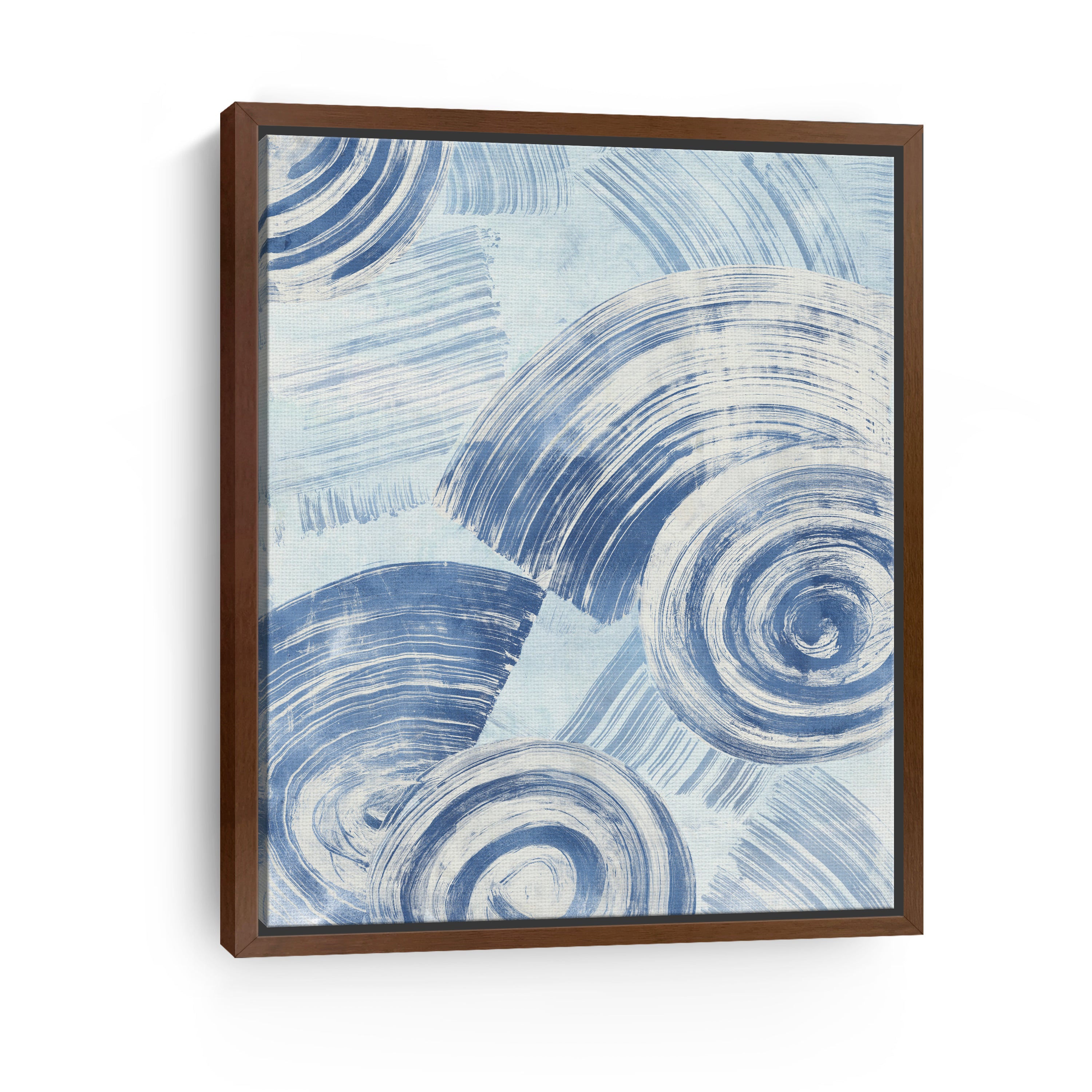 Blue Nautilus Patterns II Canvas Giclee