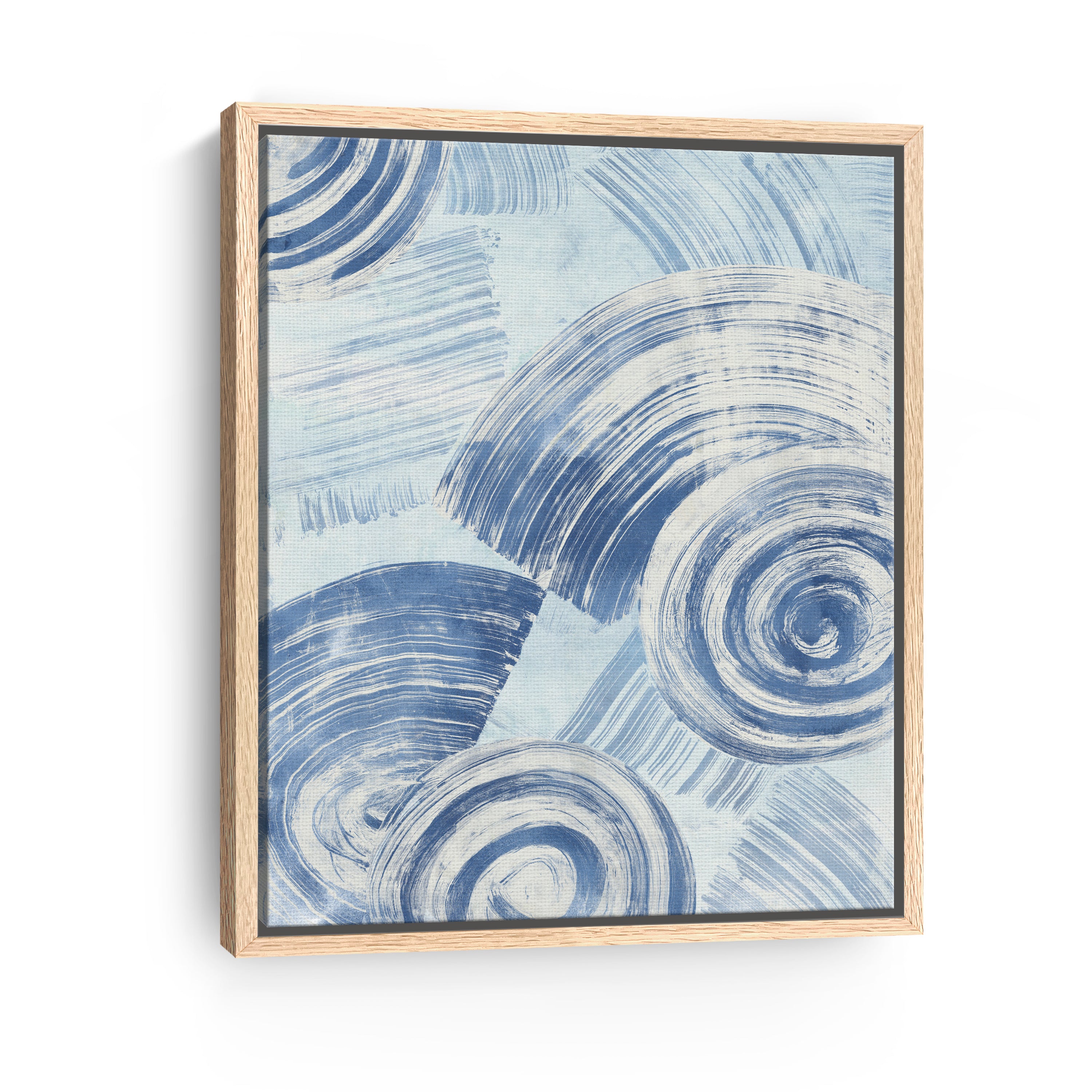 Blue Nautilus Patterns II Canvas Giclee